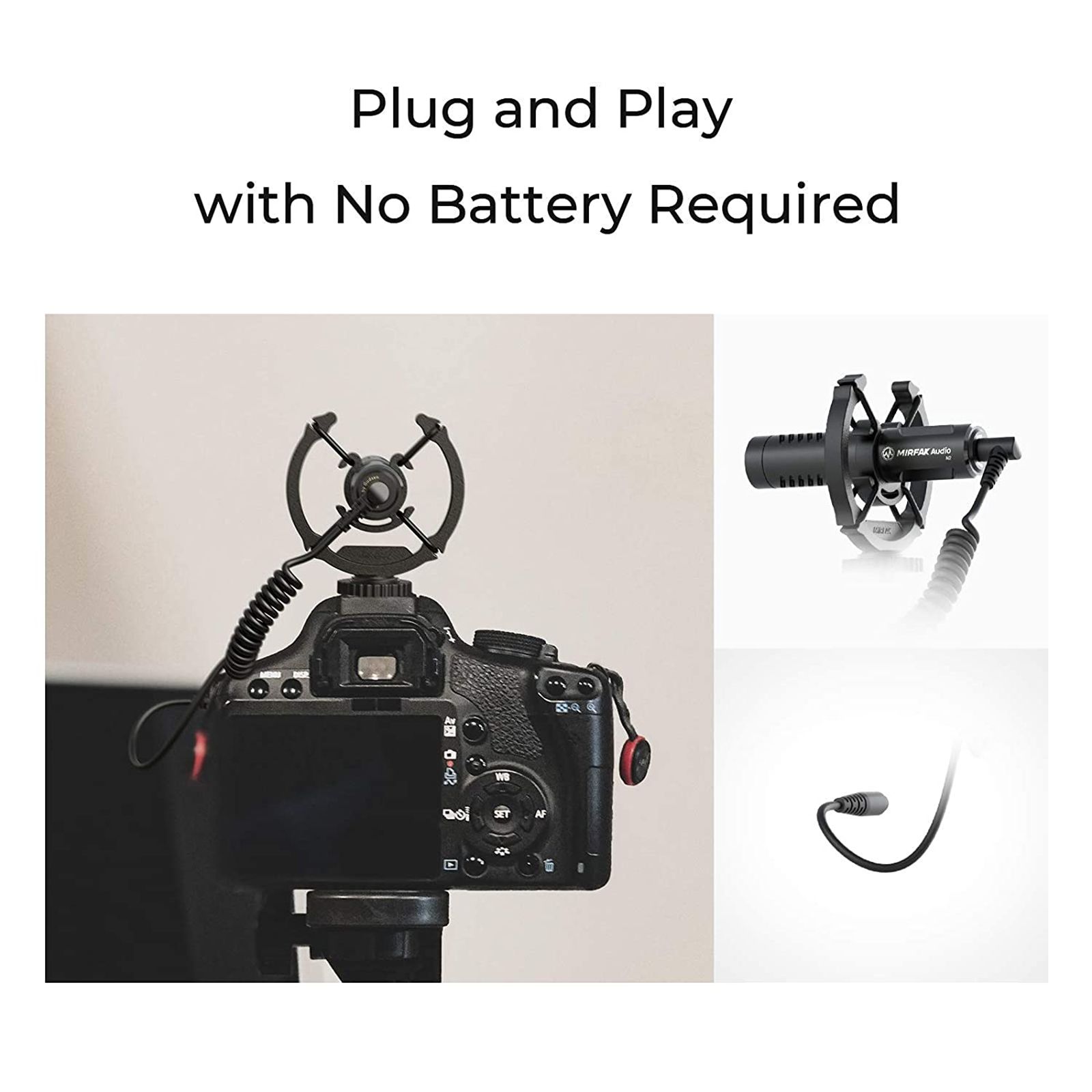 MIRFAK N2 3.5 Jack Wired Microphone with Cardioid Sound (Black)_10