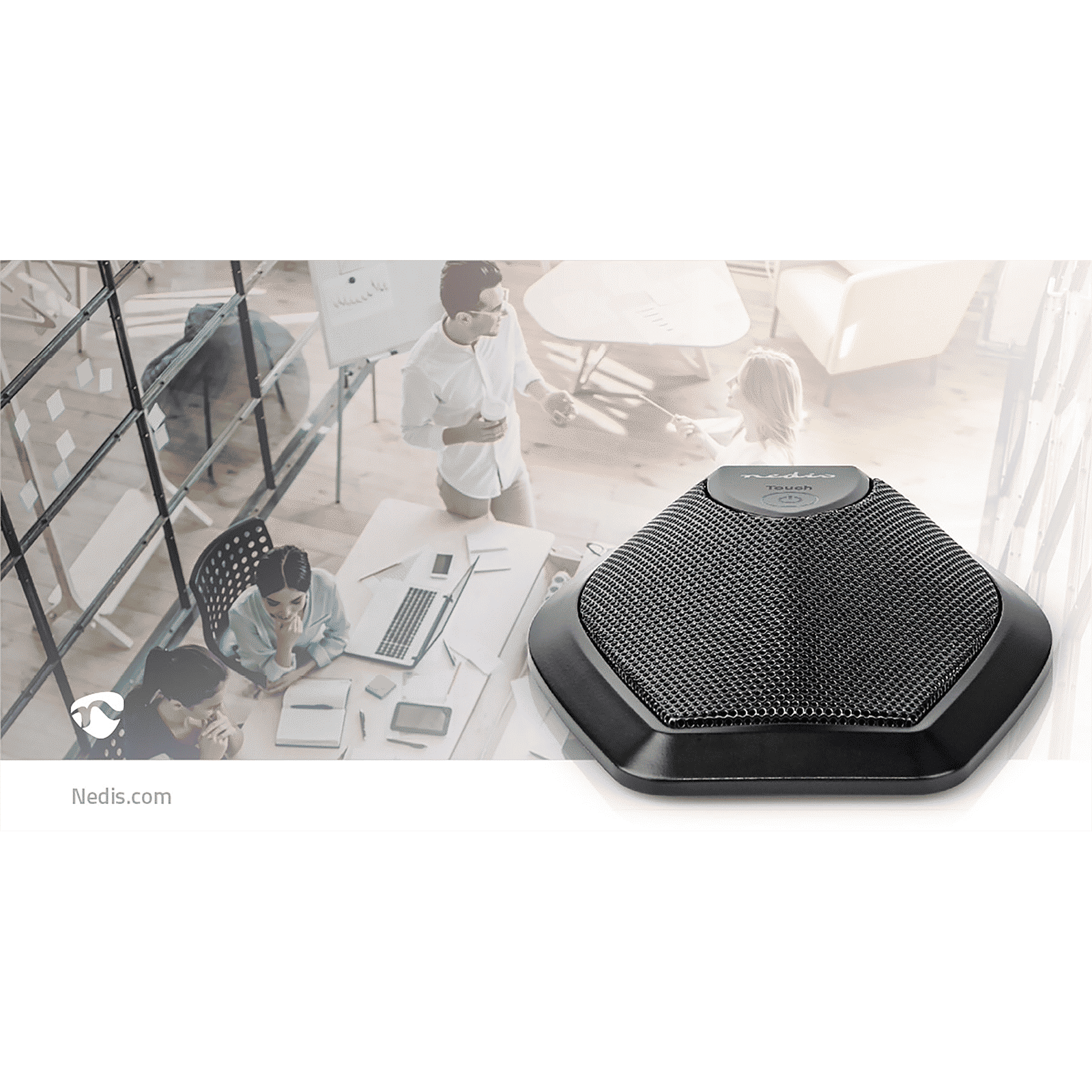 nedis Hanging Wired Microphone (Built-In Filter Sponge, MICCU100BK, Black)_15