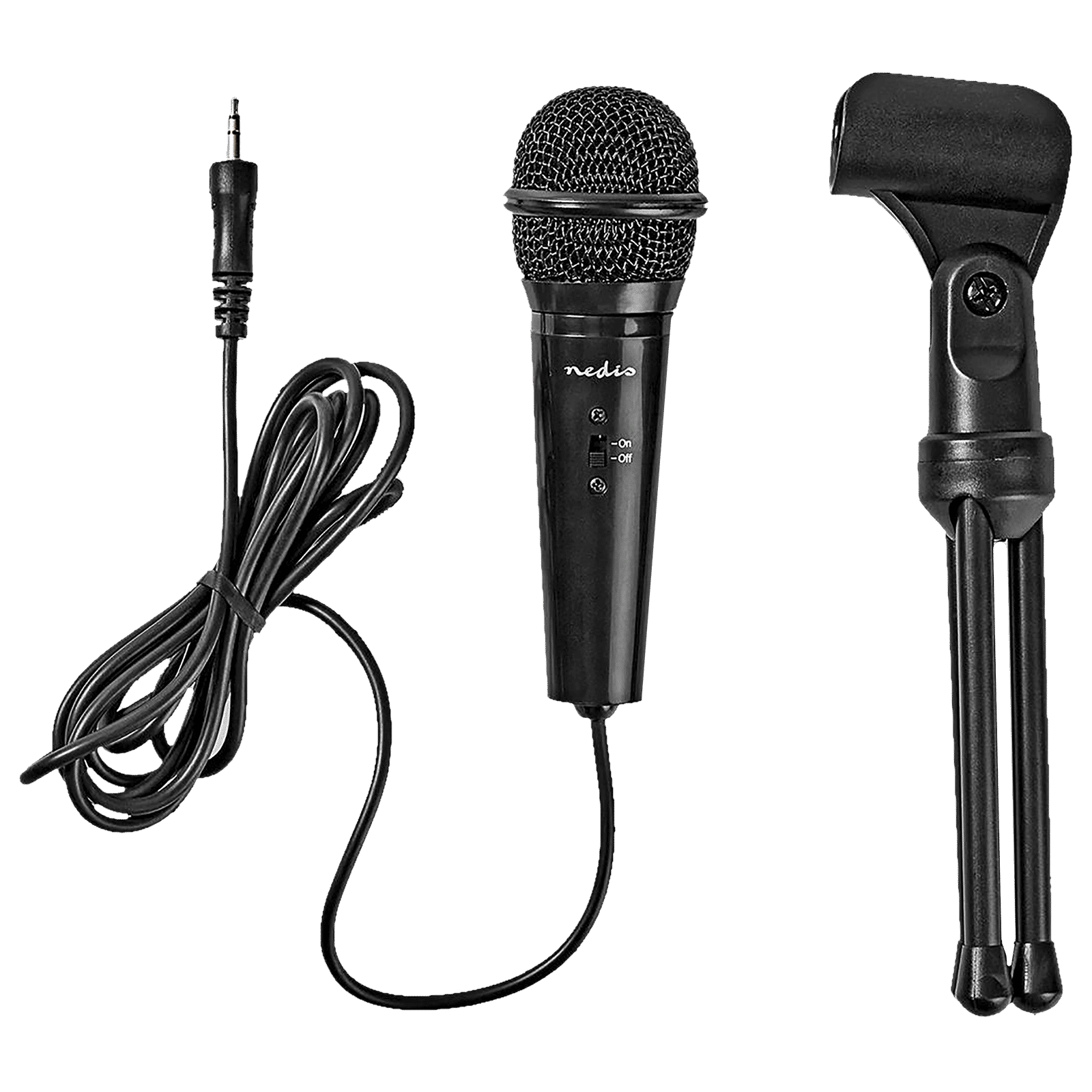 nedis Gooseneck Wired Condenser Microphone (Super Versatile, MICTJ100BK, Black)_6