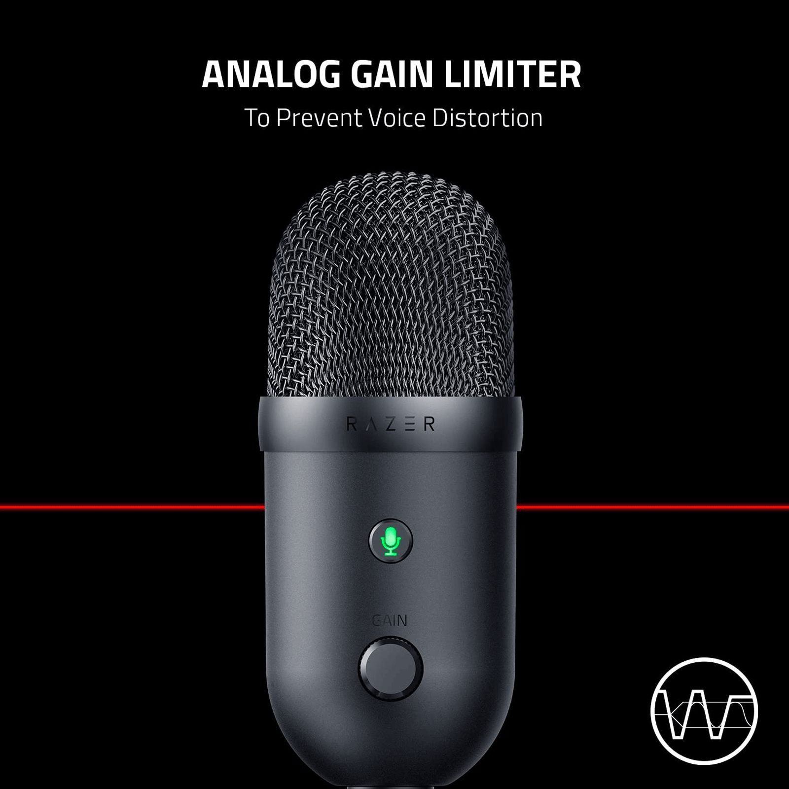 RAZER Seiren V2 X USB Wired Microphone with Digital Analogue Gain Limiter (Black) RAZER Seiren V2 X USB Wired Microphone with Digital Analogue Gain Limiter (Black)_5
