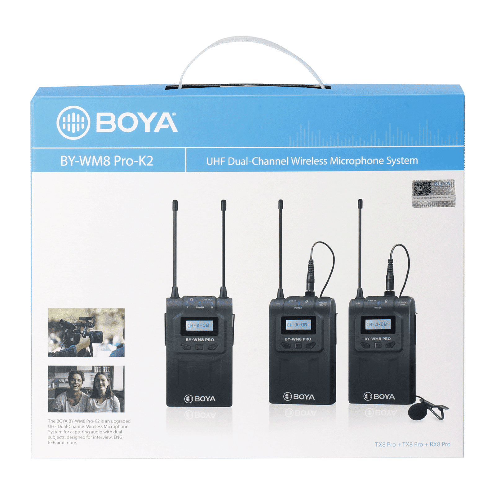 Boya 3.5 Jack Wireless Microphone with Mute Function (Black)_8