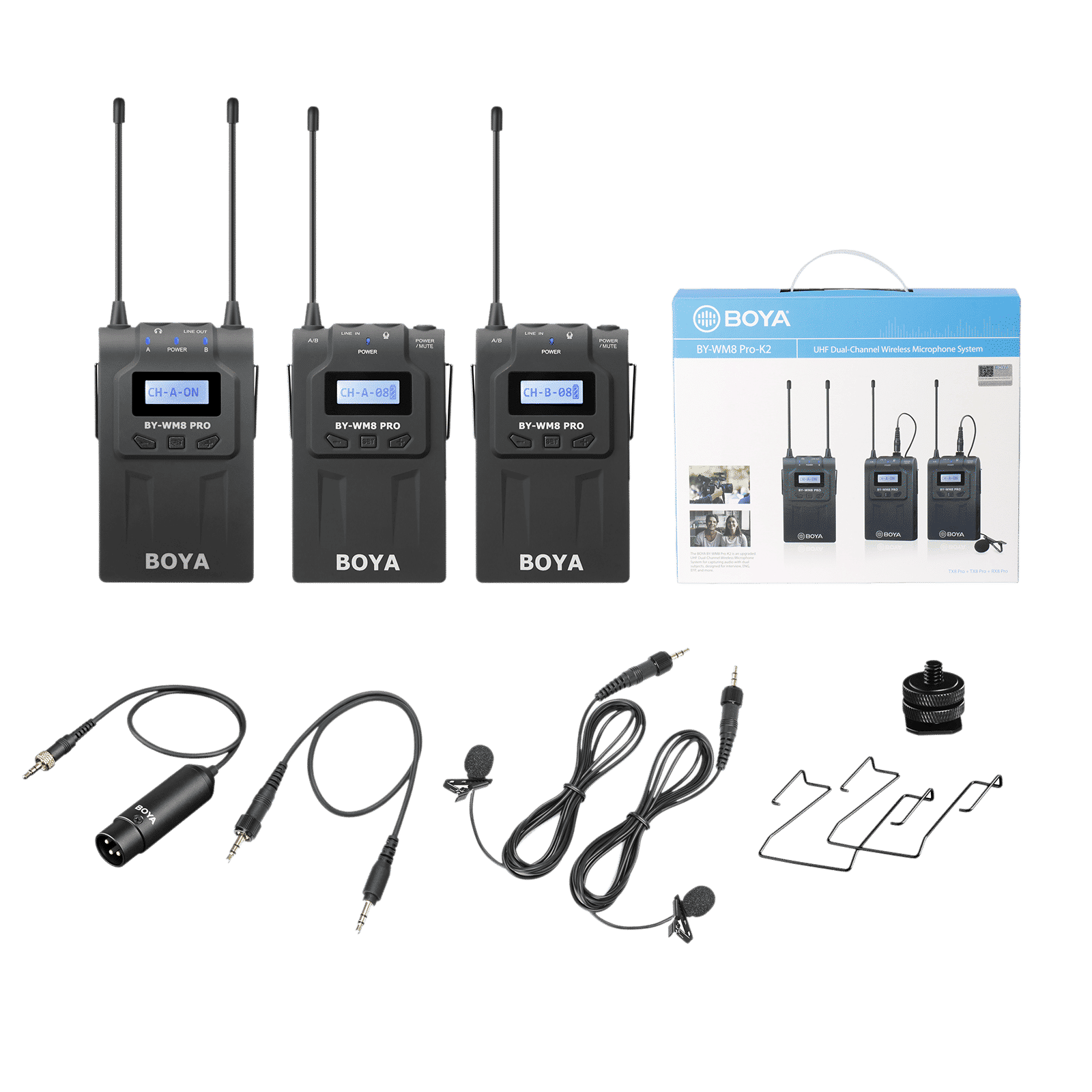 Boya 3.5 Jack Wireless Microphone with Mute Function (Black)_9