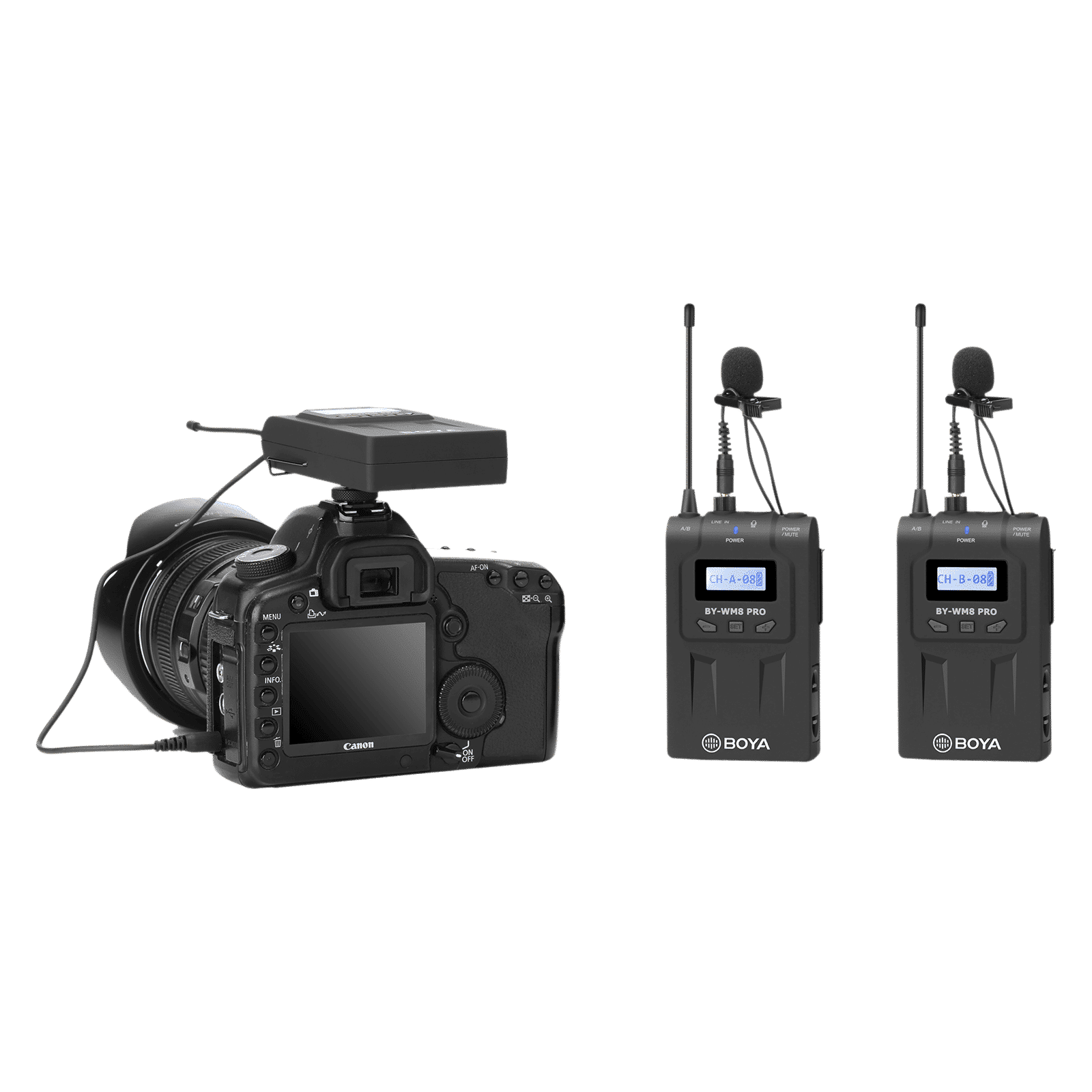 Boya 3.5 Jack Wireless Microphone with Mute Function (Black)_10