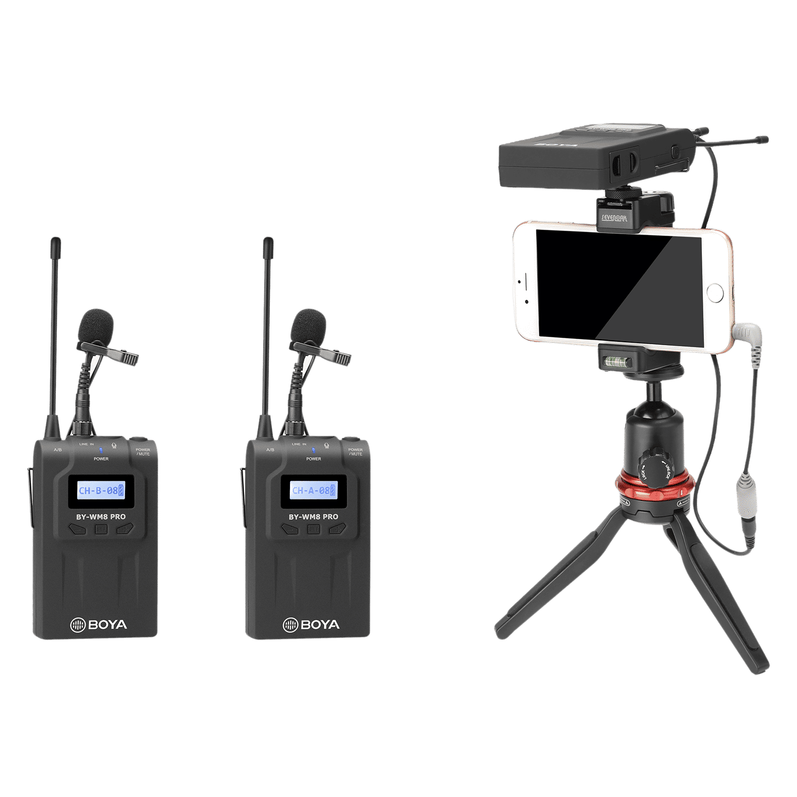 Boya 3.5 Jack Wireless Microphone with Mute Function (Black)_13