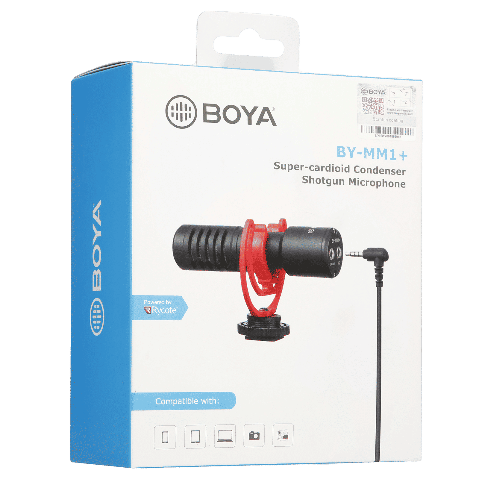Boya 3.5 Jack Wired Microphone with Noise Cancellation (Black)_7