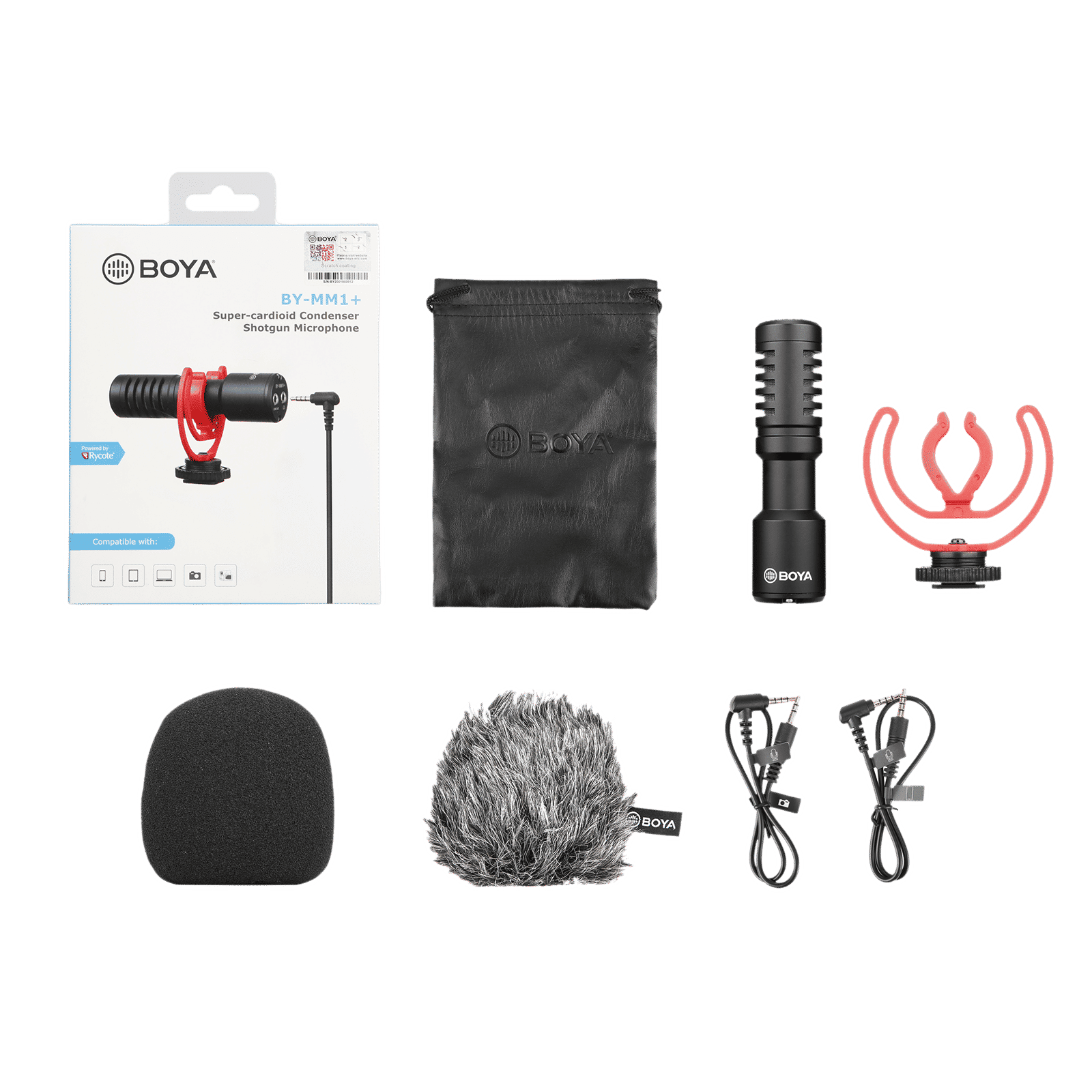 Boya 3.5 Jack Wired Microphone with Noise Cancellation (Black)_4