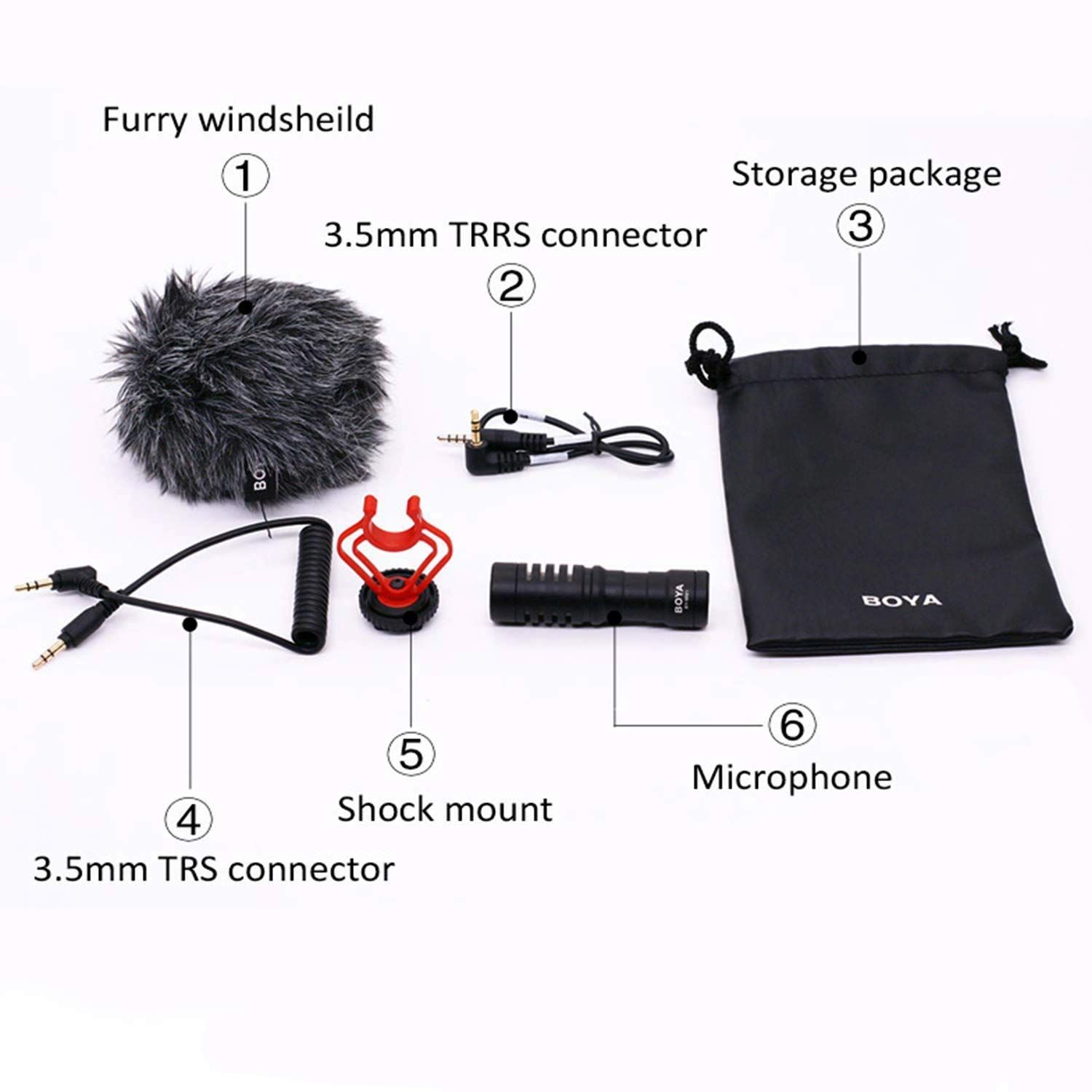 Boya 3.5 Jack Wired Microphone with Noise Cancellation (Black) Boya 3.5 Jack Wired Microphone with Noise Cancellation (Black)_10