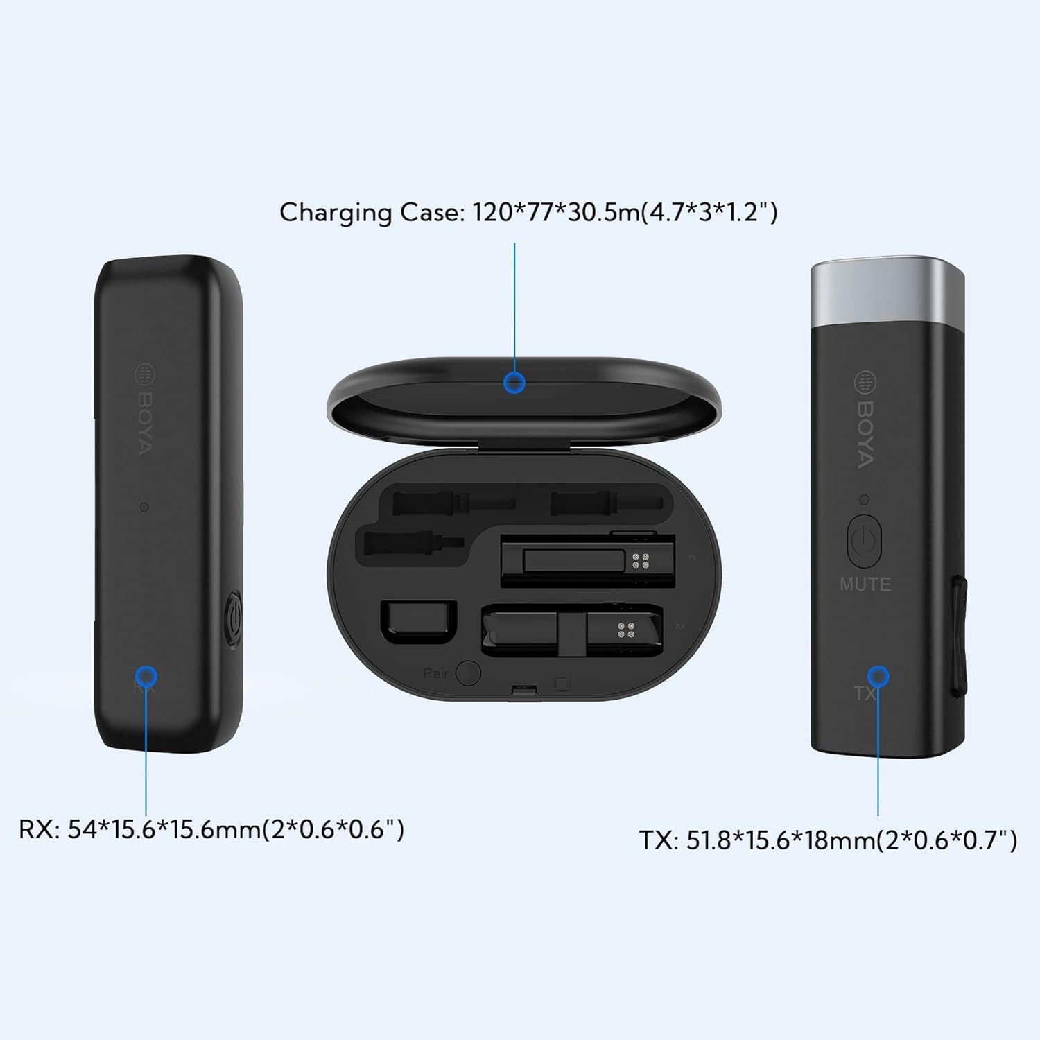 Boya Type C & 3.5 Jack Wireless Microphone with 2.4GHz Transmission Technology (Black) Boya Type C & 3.5 Jack Wireless Microphone with 2.4GHz Transmission Technology (Black)_9