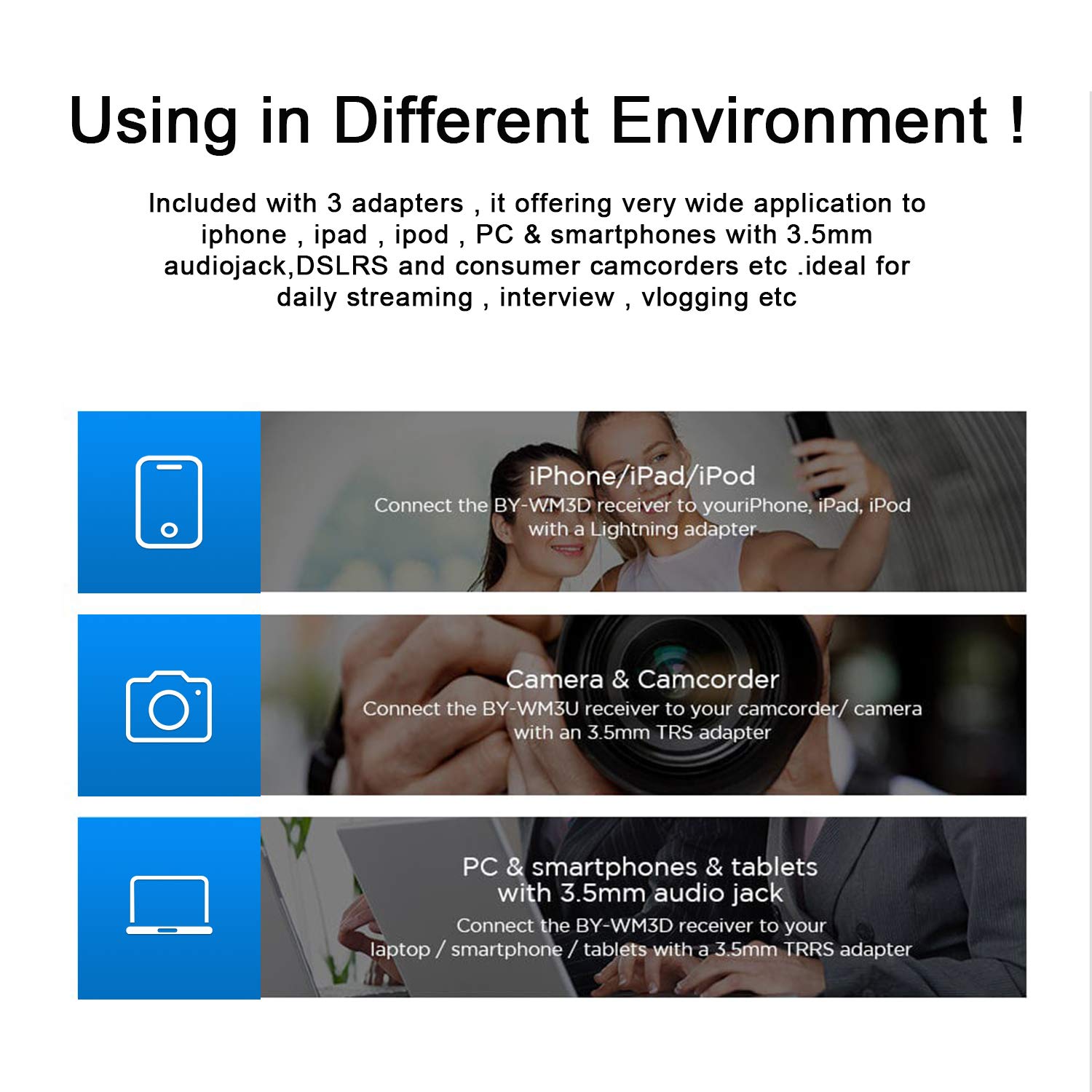 Boya Type C & 3.5 Jack Wireless Microphone with 2.4GHz Transmission Technology (Black) Boya Type C & 3.5 Jack Wireless Microphone with 2.4GHz Transmission Technology (Black)_10