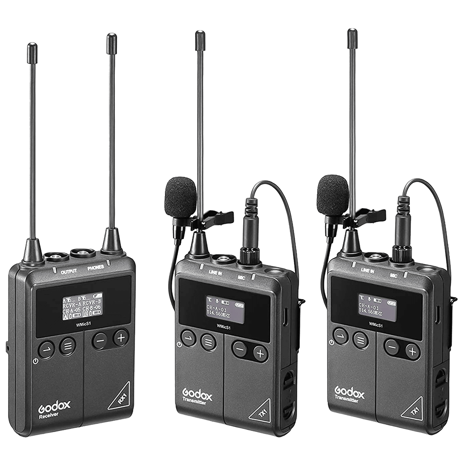 Godox S1 3.5 Jack Wireless Microphone with Mute Function (Black)_1