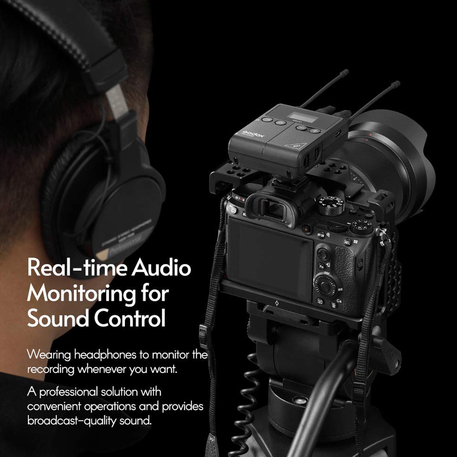 Godox S1 3.5 Jack Wireless Microphone with Mute Function (Black)_5