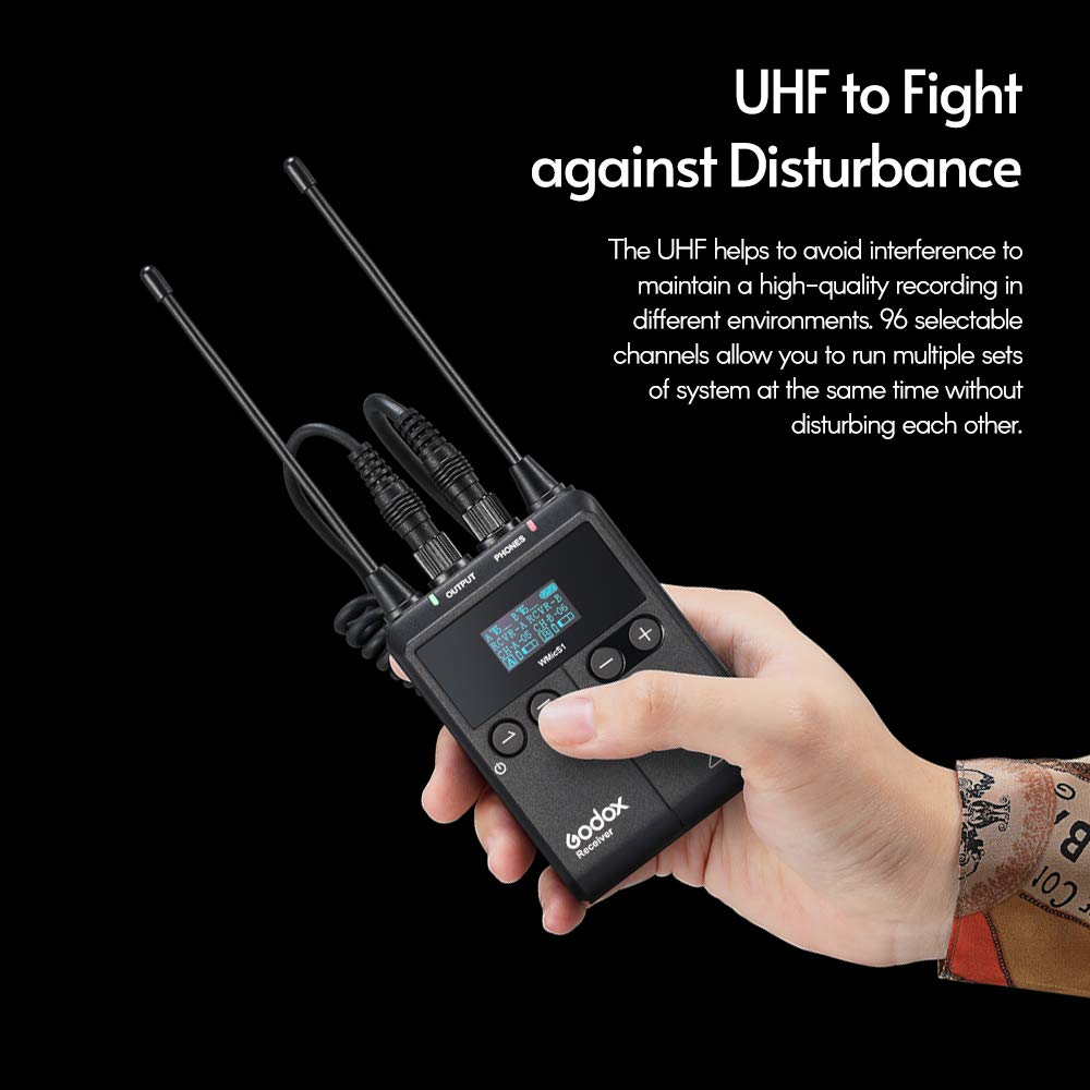 Godox S1 3.5 Jack Wireless Microphone with Mute Function (Black)_7