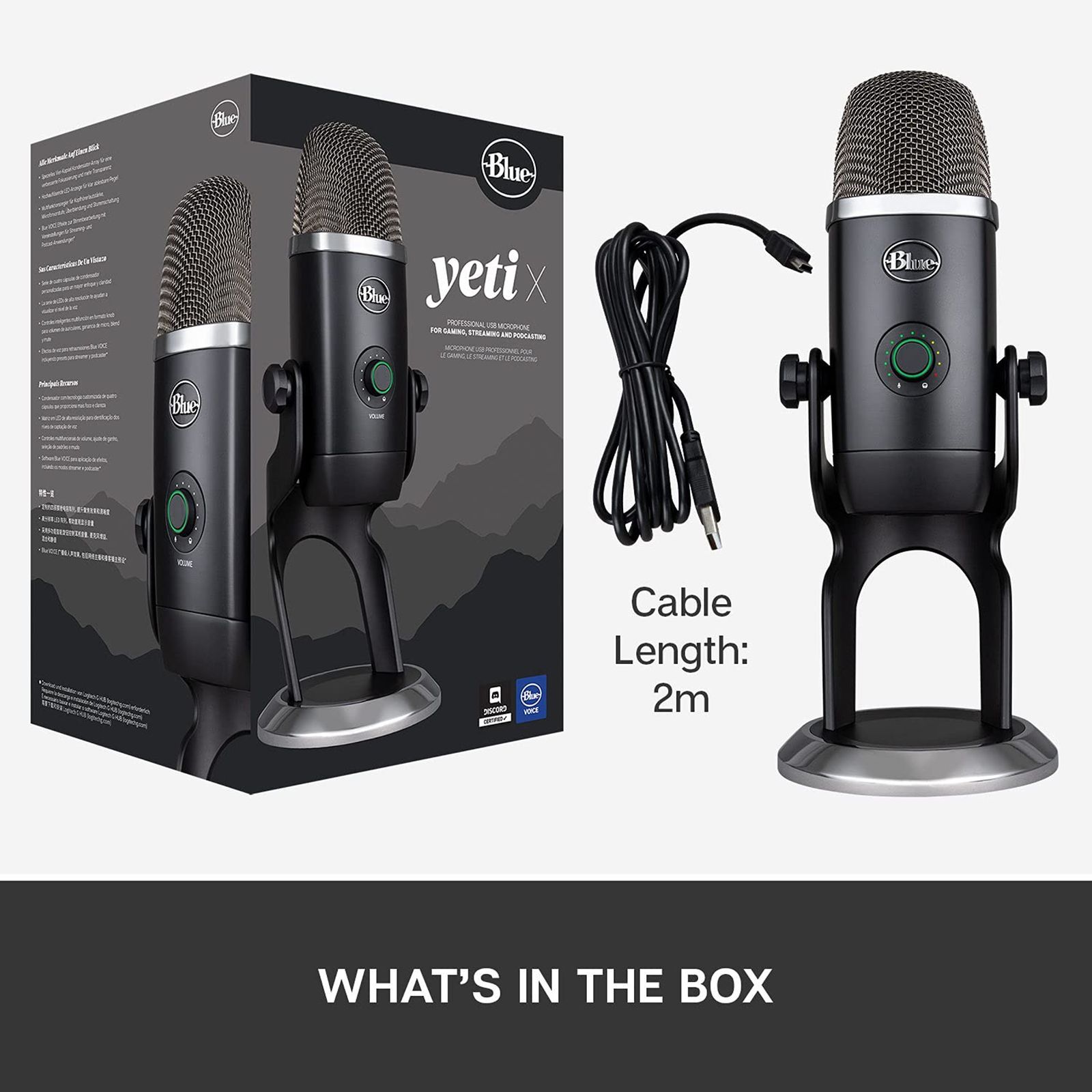 logitech Yeti X USB Wired Microphone with HD Audio (Blackout) logitech Yeti X USB Wired Microphone with HD Audio (Blackout)_10