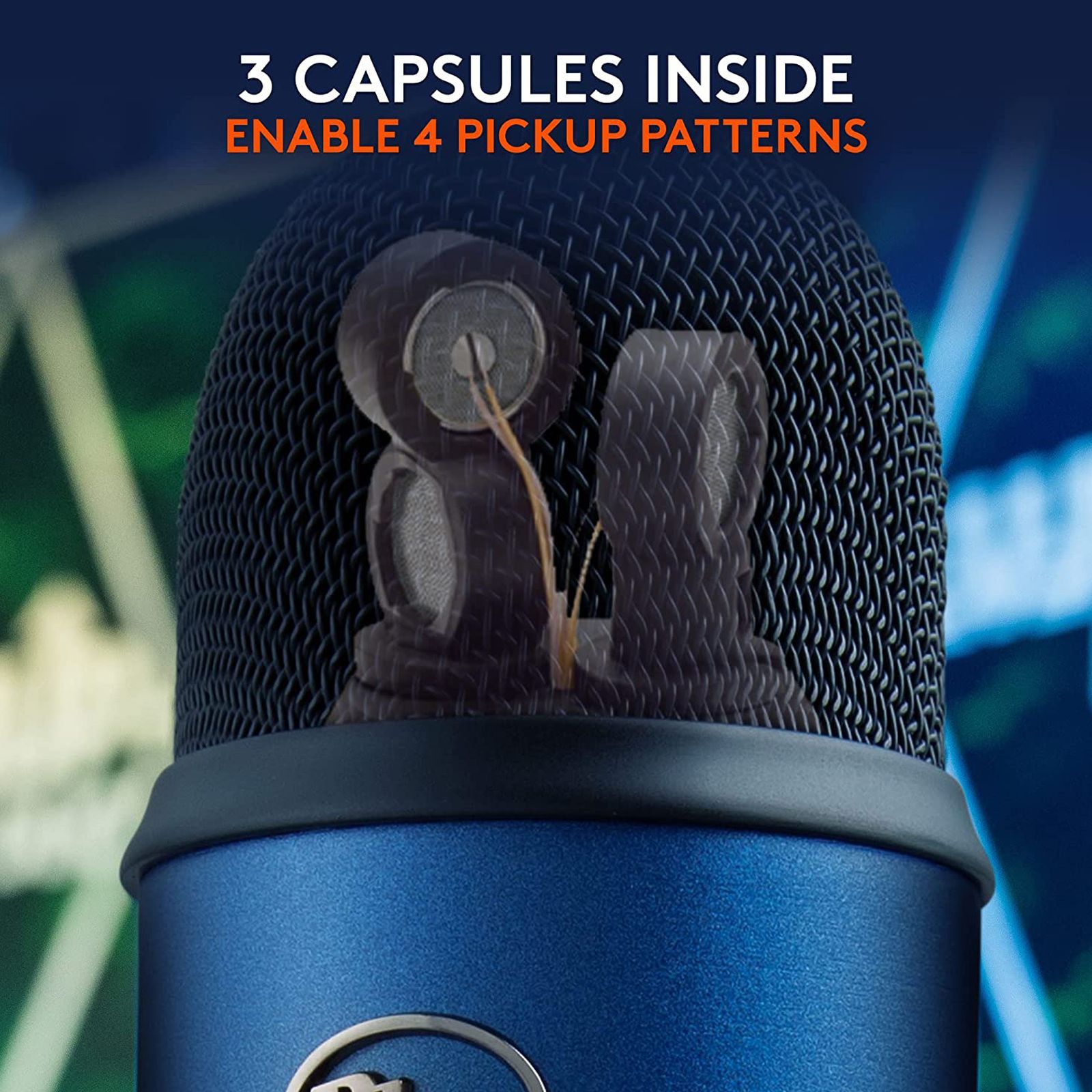 logitech Yeti USB Wired Microphone with HD Audio (Midnight Blue) logitech Yeti USB Wired Microphone with HD Audio (Midnight Blue)_11