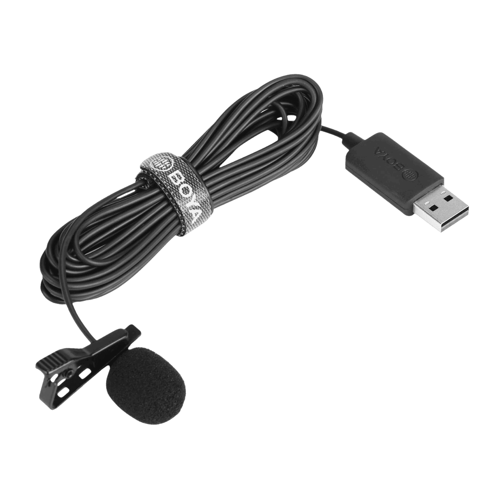 Boya USB Wired Microphone with Clip on Mic (Black)_8