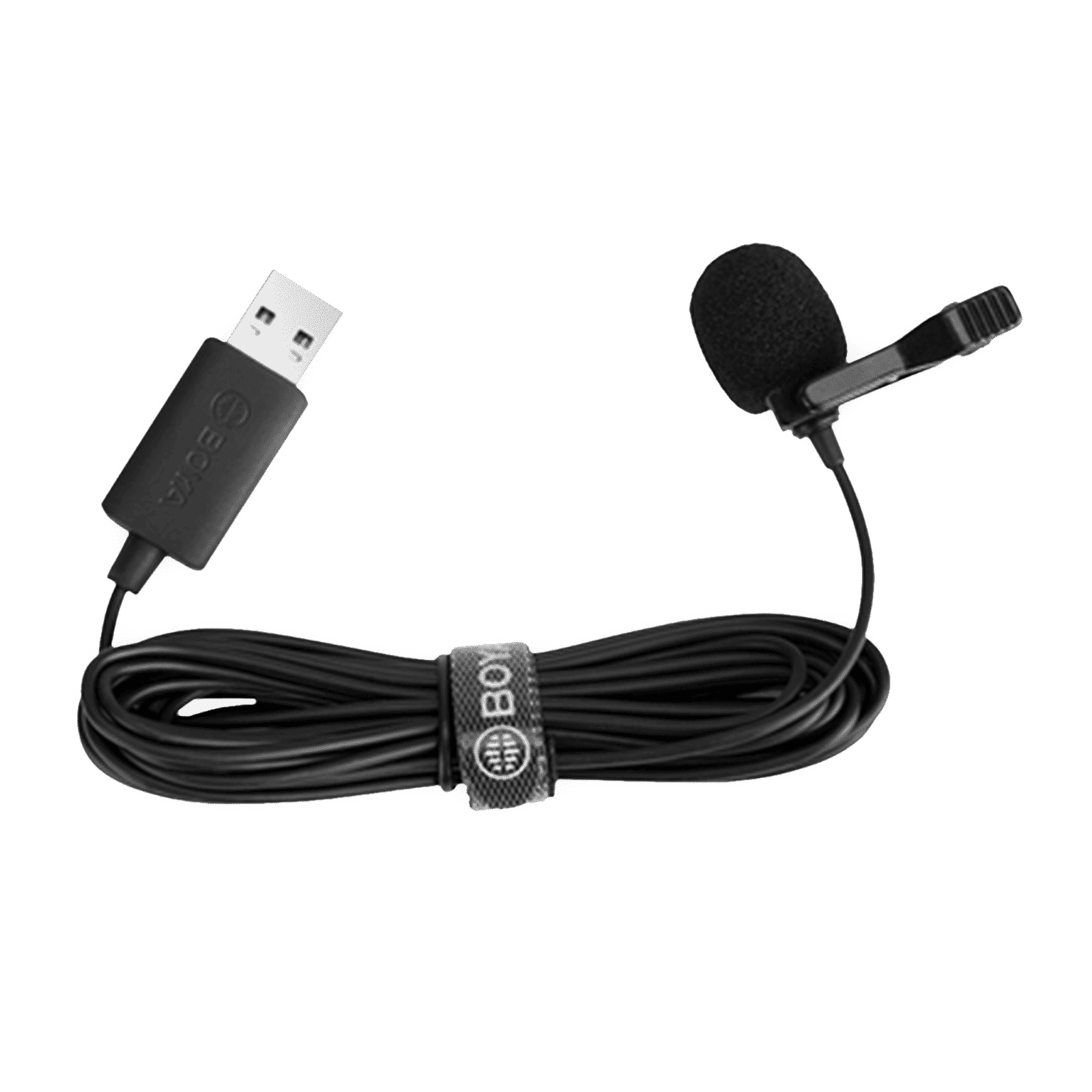 Boya USB Wired Microphone with Clip on Mic (Black)_9