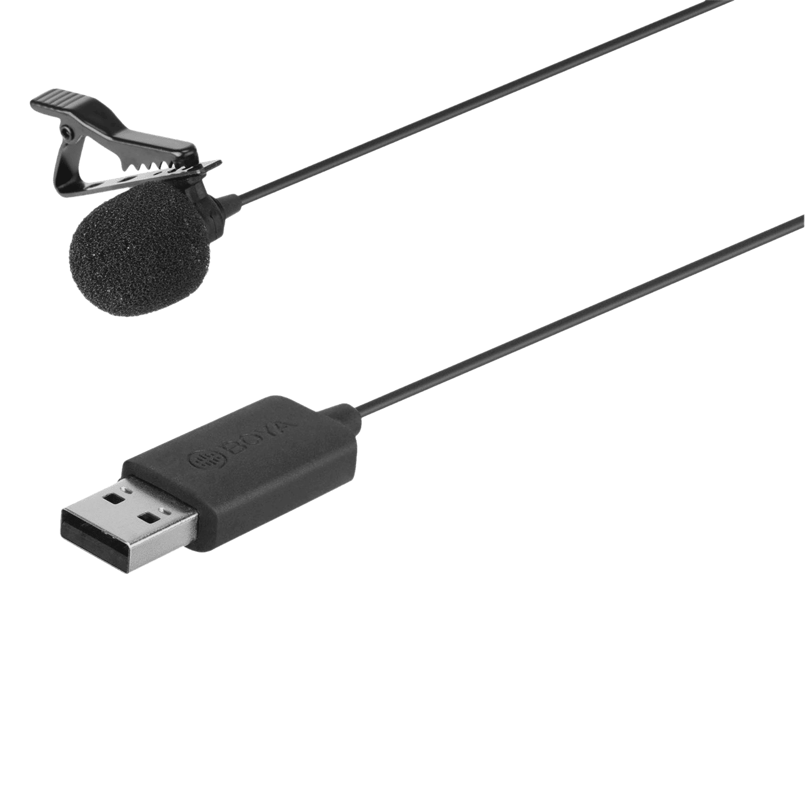 Boya USB Wired Microphone with Clip on Mic (Black)_3