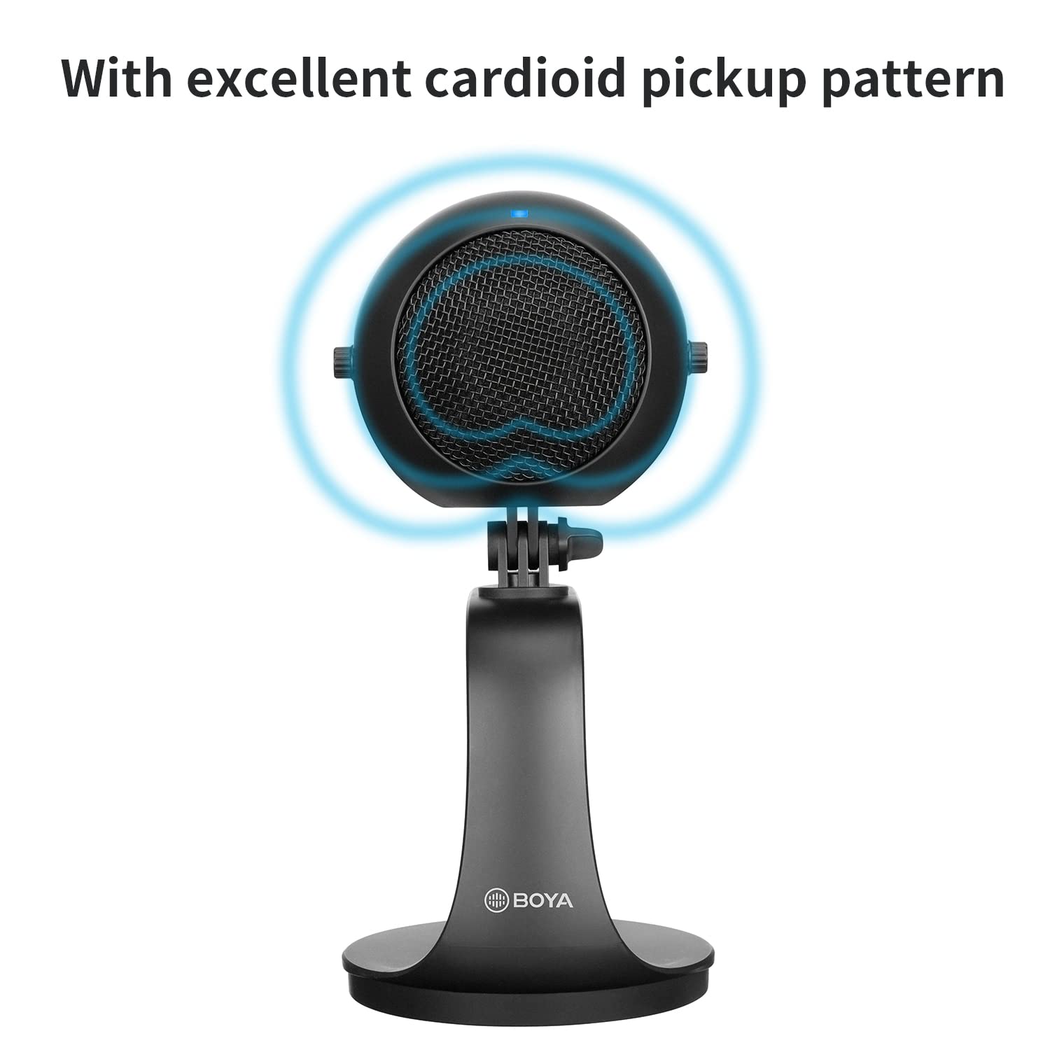 Boya Type C & 3.5 Jack Wired Microphone with Mute Function (Black)_10