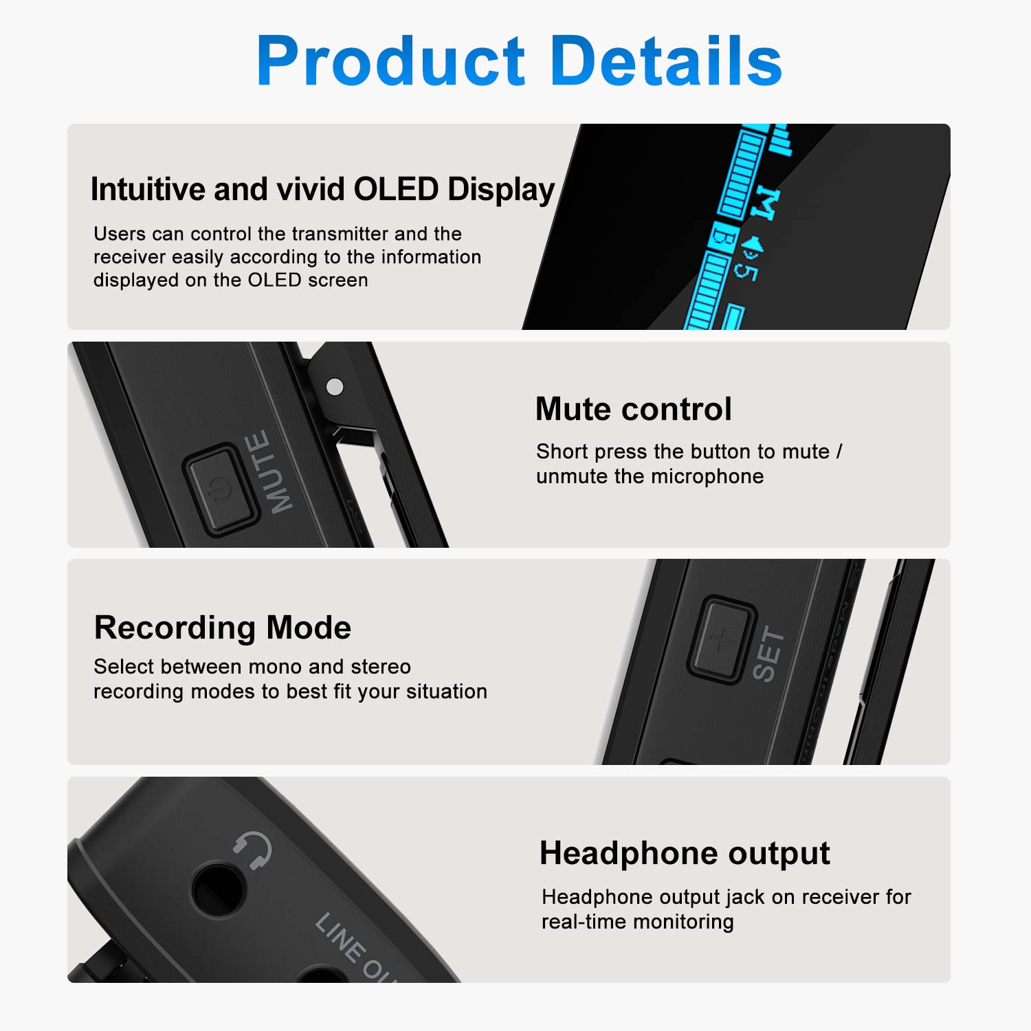 Boya Type C & 3.5 Jack Wireless Microphone with 2.4GHz Transmission Technology (Black)_10