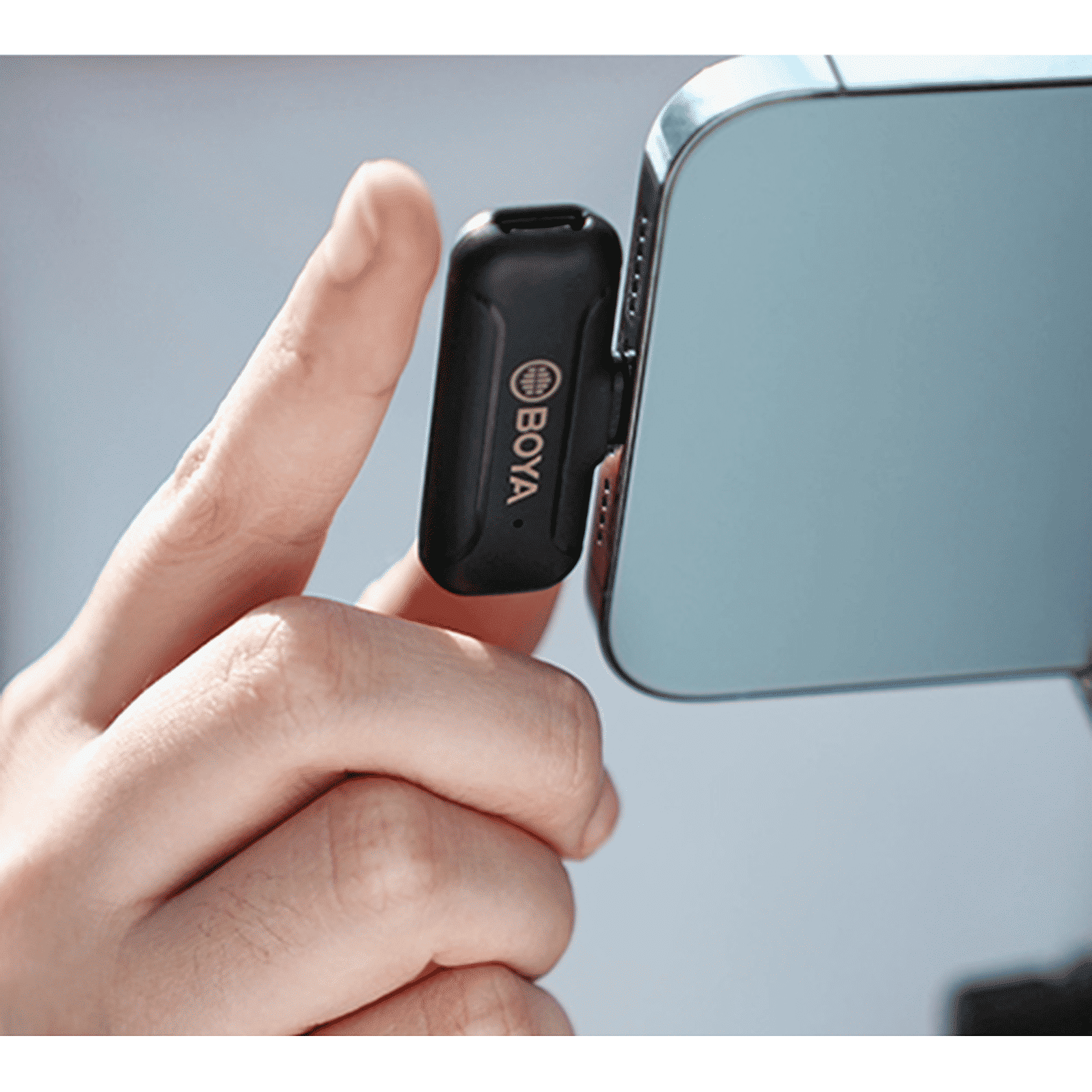 Boya Mini Type C & Lightning Wireless Microphone with Noise Cancellation (Black) Boya Mini Type C & Lightning Wireless Microphone with Noise Cancellation (Black)_5