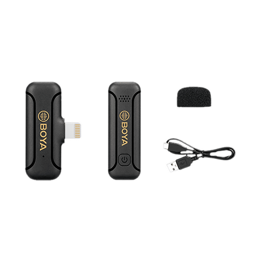 Boya Mini Type C & Lightning Wireless Microphone with Noise Cancellation (Black) Boya Mini Type C & Lightning Wireless Microphone with Noise Cancellation (Black)_7