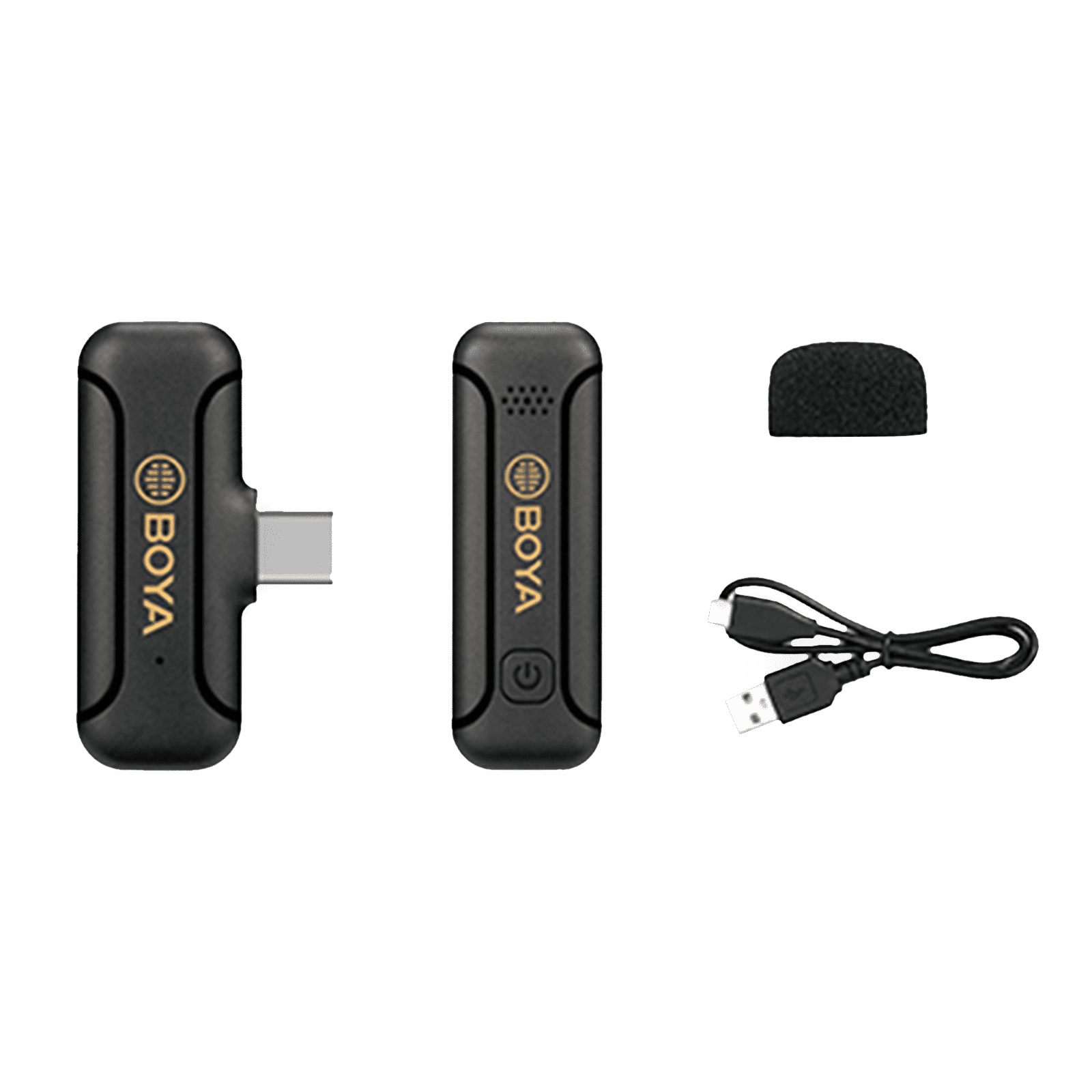 Boya Mini Type C Wireless Microphone with Noise Cancellation (Black)_14