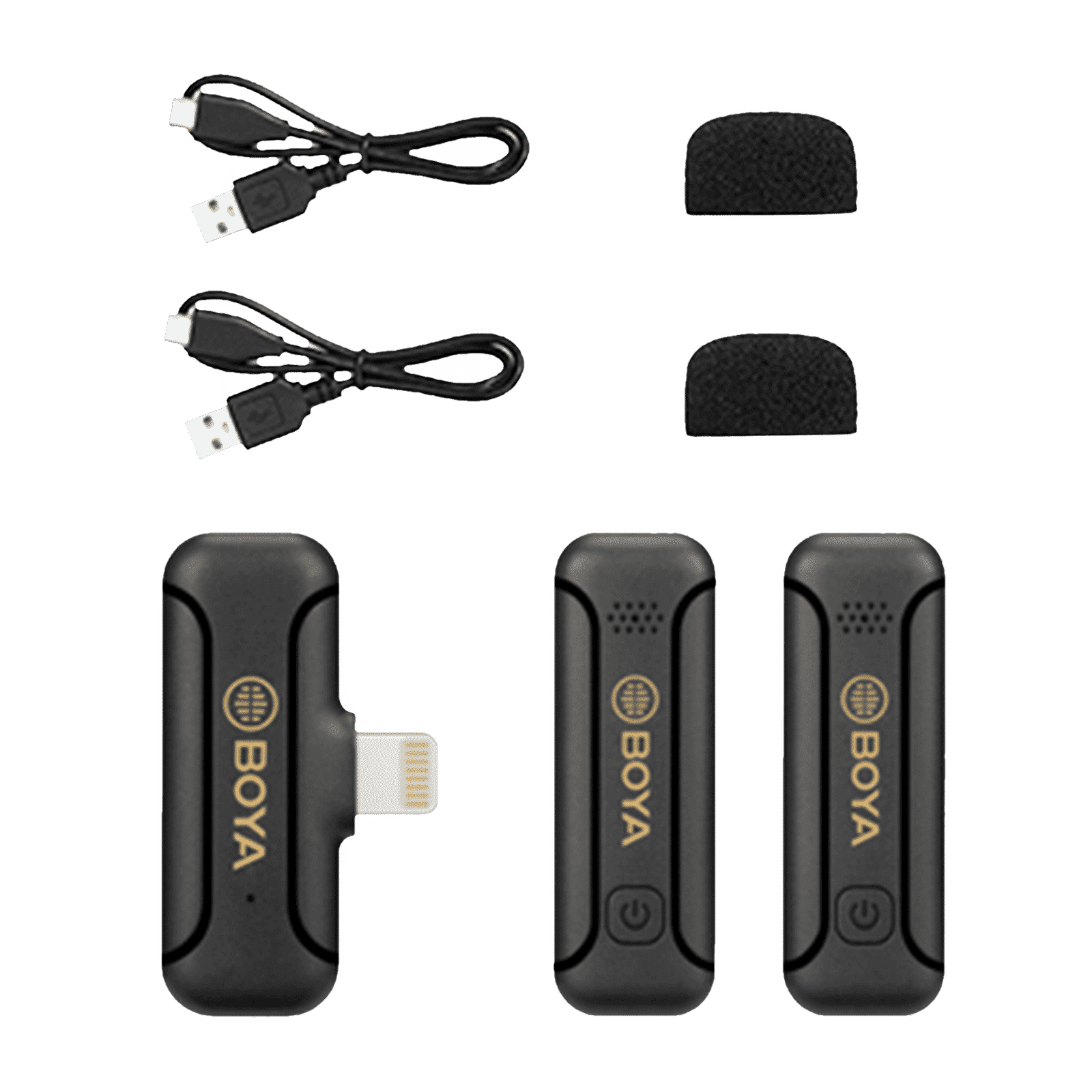 Boya Mini Type C & Lightning Wireless Microphone with Noise Cancellation (Black) Boya Mini Type C & Lightning Wireless Microphone with Noise Cancellation (Black)_4