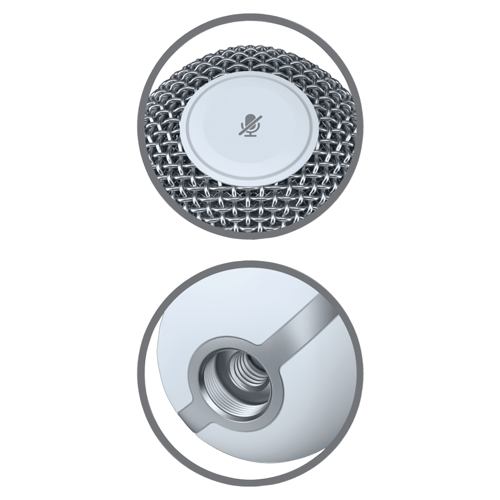 HyperX SoloCast Type C Wired Microphone with Tap-to-Mute Sensor (White)_5