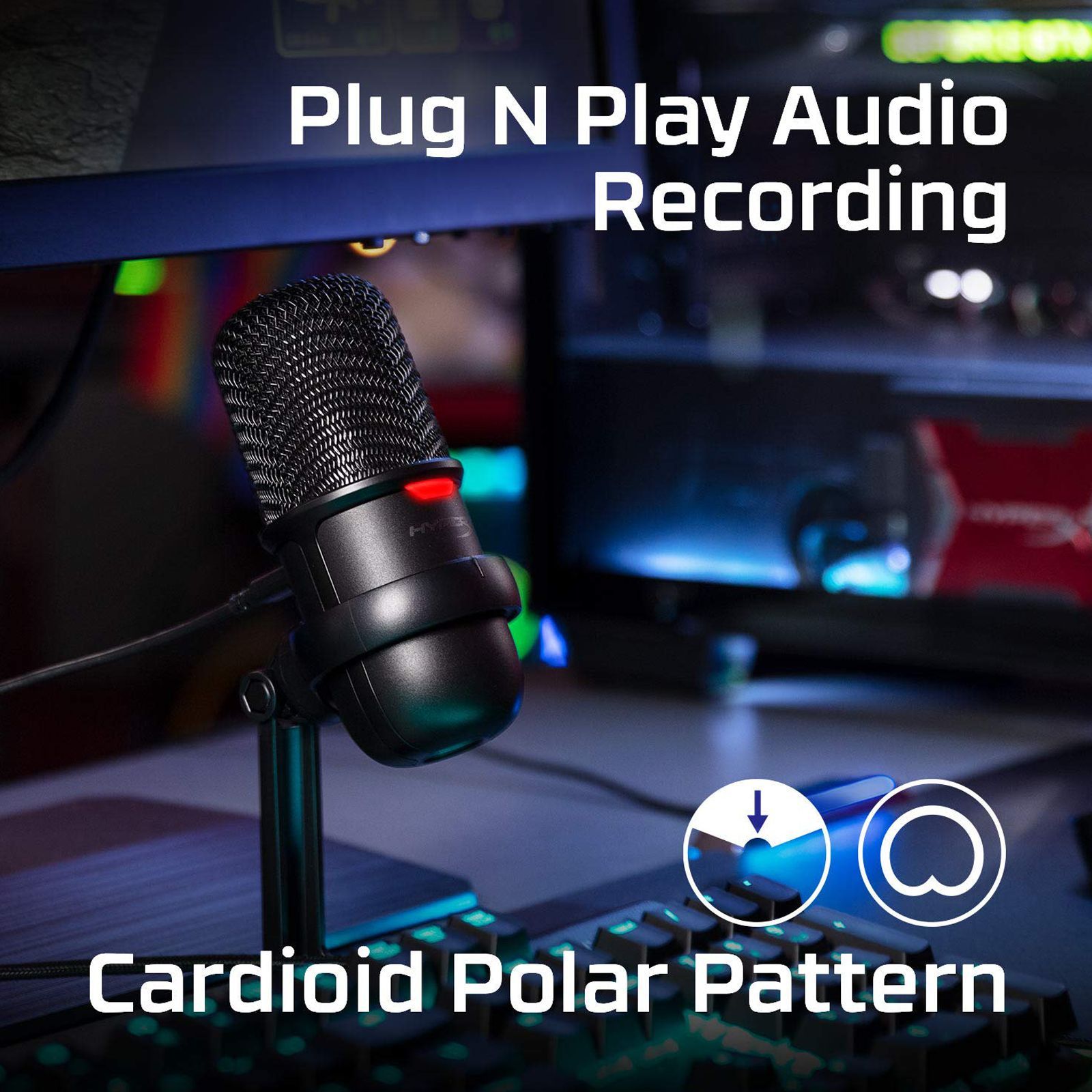 HyperX SoloCast USB & Type C Wired Microphone with Plug & Play Audio (Black) HyperX SoloCast USB & Type C Wired Microphone with Plug & Play Audio (Black)_11