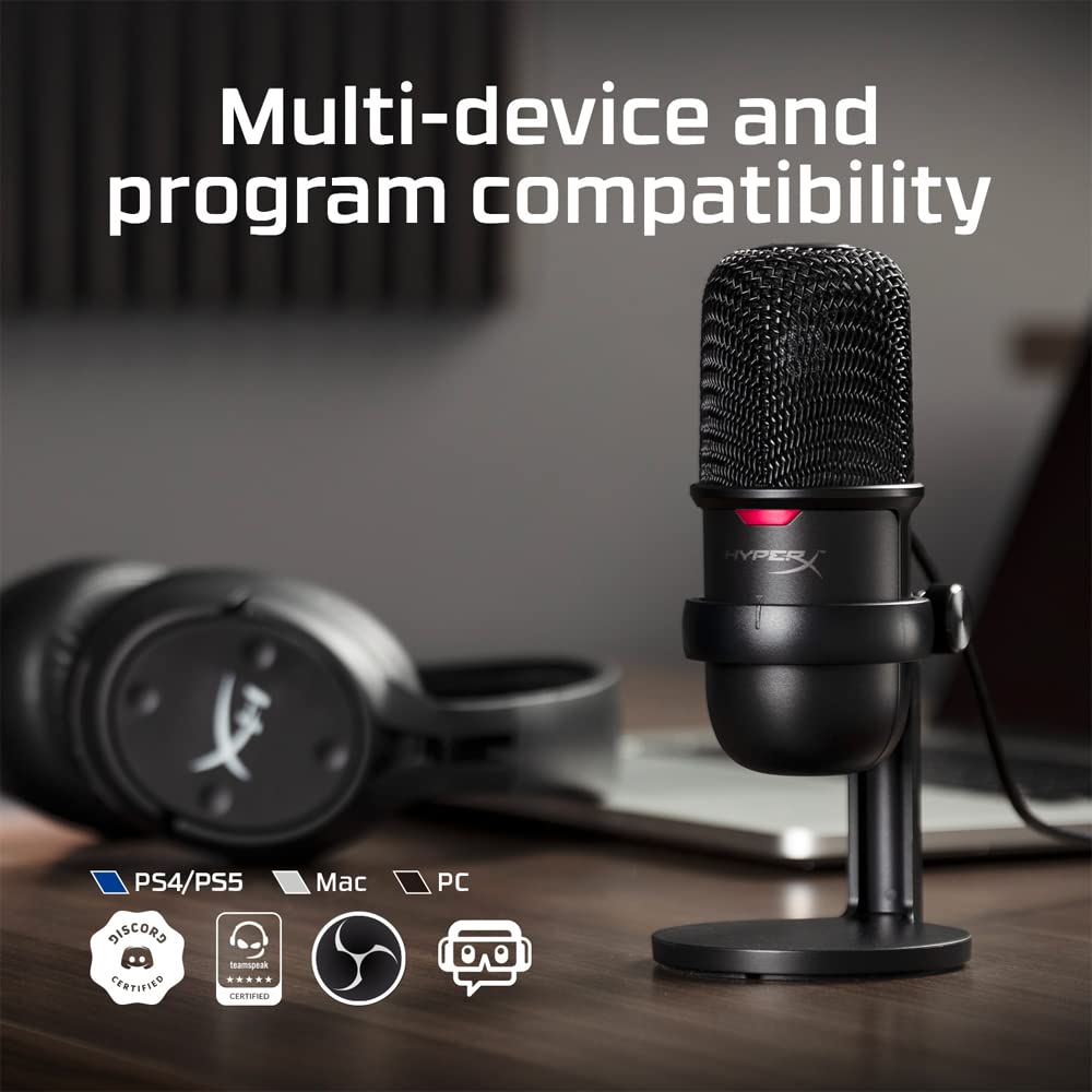 HyperX SoloCast USB & Type C Wired Microphone with Plug & Play Audio (Black) HyperX SoloCast USB & Type C Wired Microphone with Plug & Play Audio (Black)_13