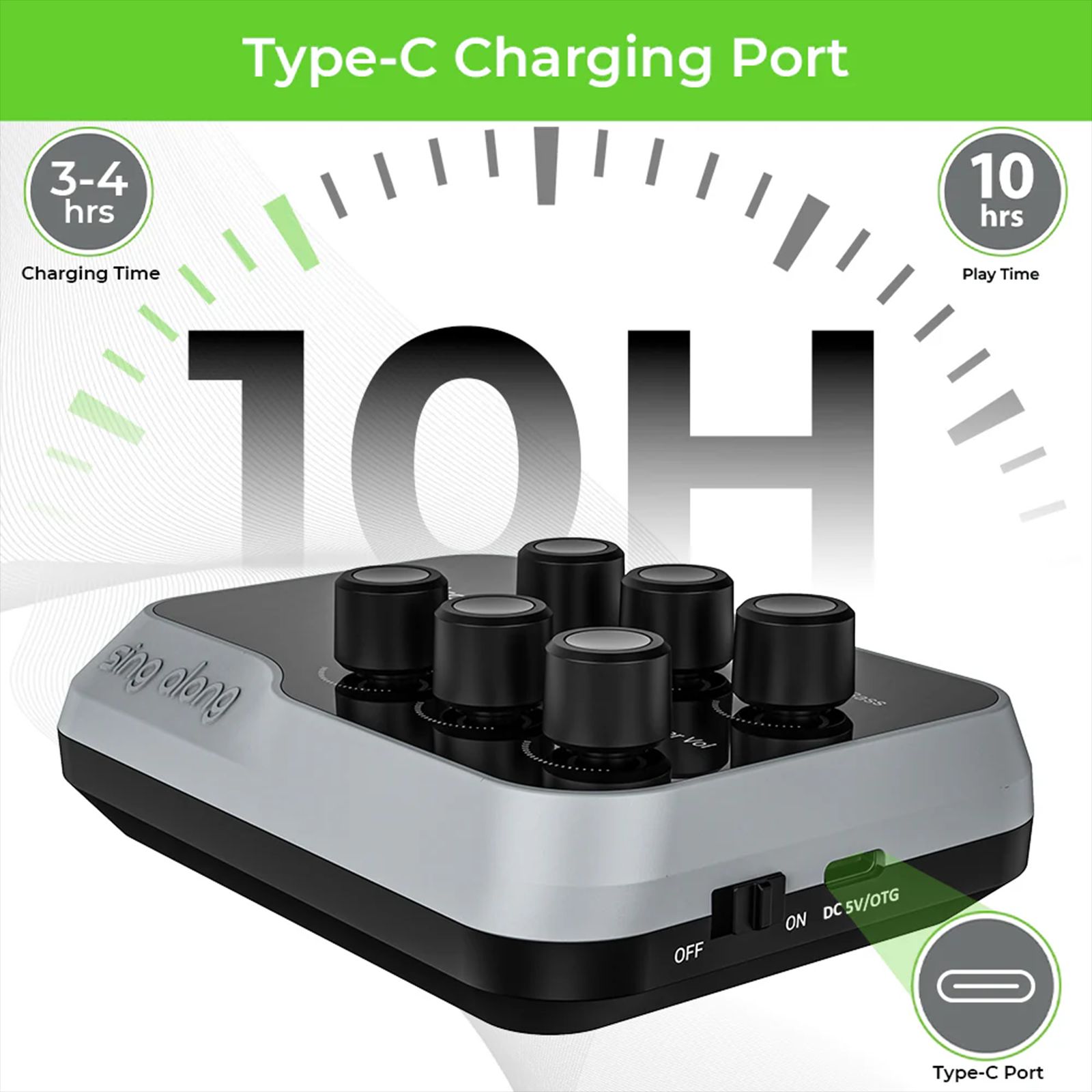 ultraprolink Wireless Karaoke Mixer with Dynamic Microphone (Black)_6