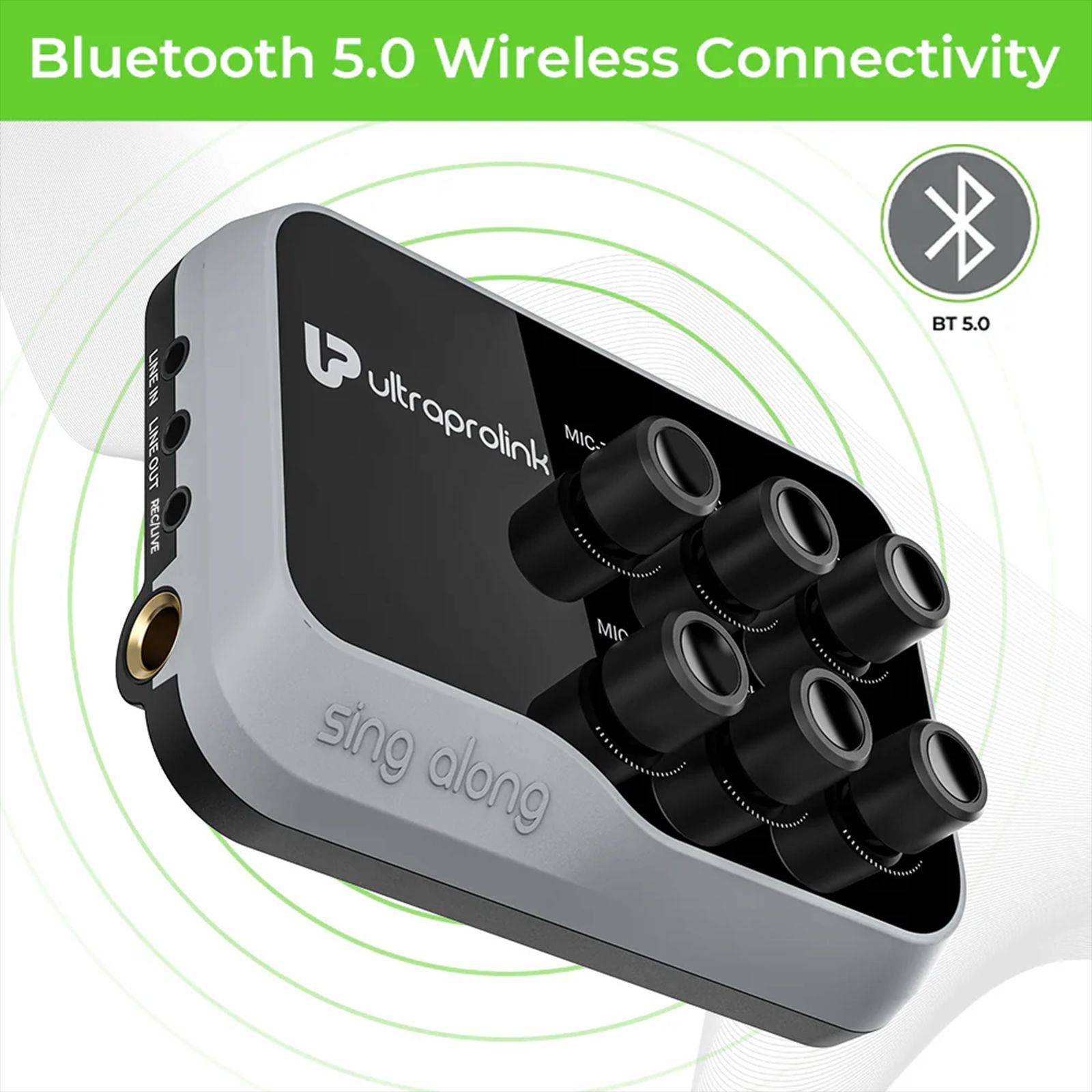 ultraprolink Wireless Karaoke Mixer with Dynamic Microphone (Black)_2