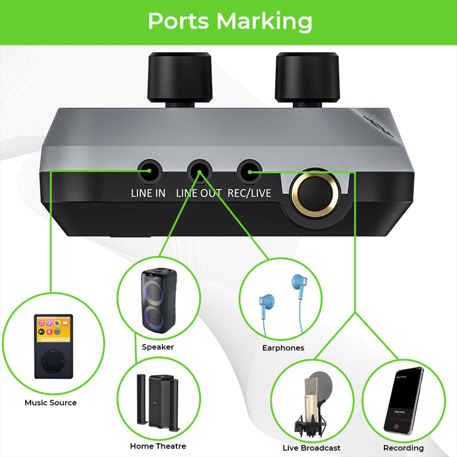 ultraprolink Wireless Karaoke Mixer with Dynamic Microphone (Black)_5