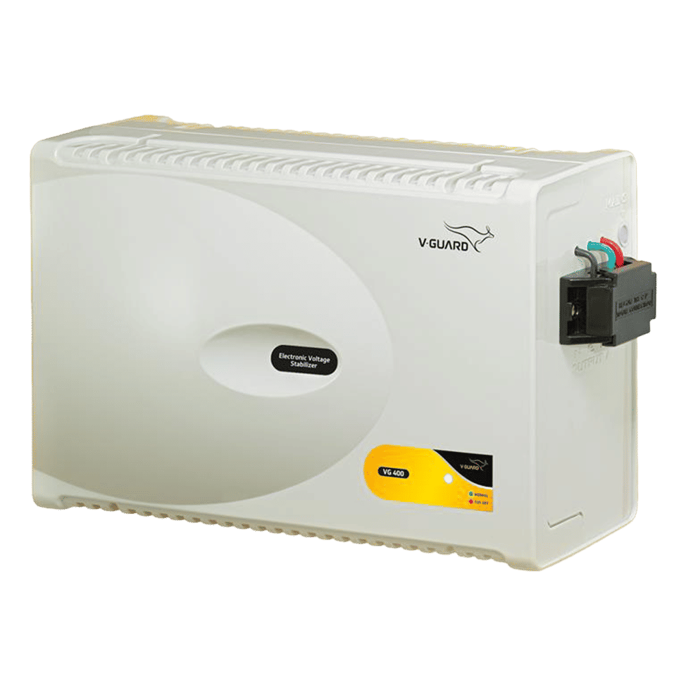 V-Guard 12 Amps Voltage Stabilizer For 1.5T Air Conditioner (170 - 270 V, Smart Digital Display, VG 400, Grey)_1