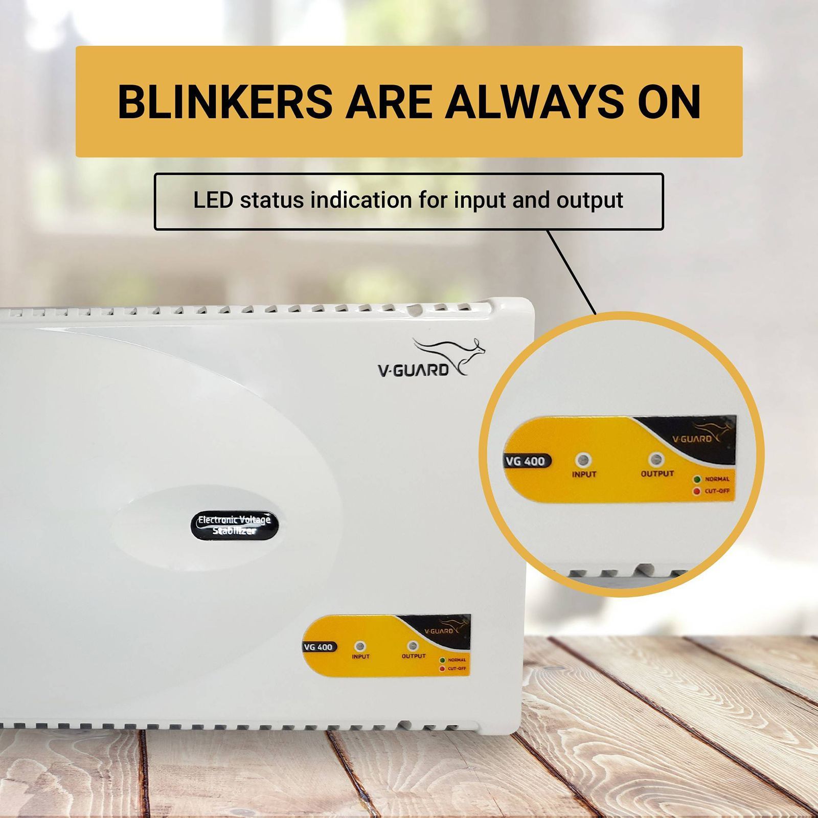 V-Guard 12 Amps Voltage Stabilizer For 1.5T Air Conditioner (170 - 270 V, Smart Digital Display, VG 400, Grey) V-Guard 12 Amps Voltage Stabilizer For 1.5T Air Conditioner (170 - 270 V, Smart Digital Display, VG 400, Grey)_3