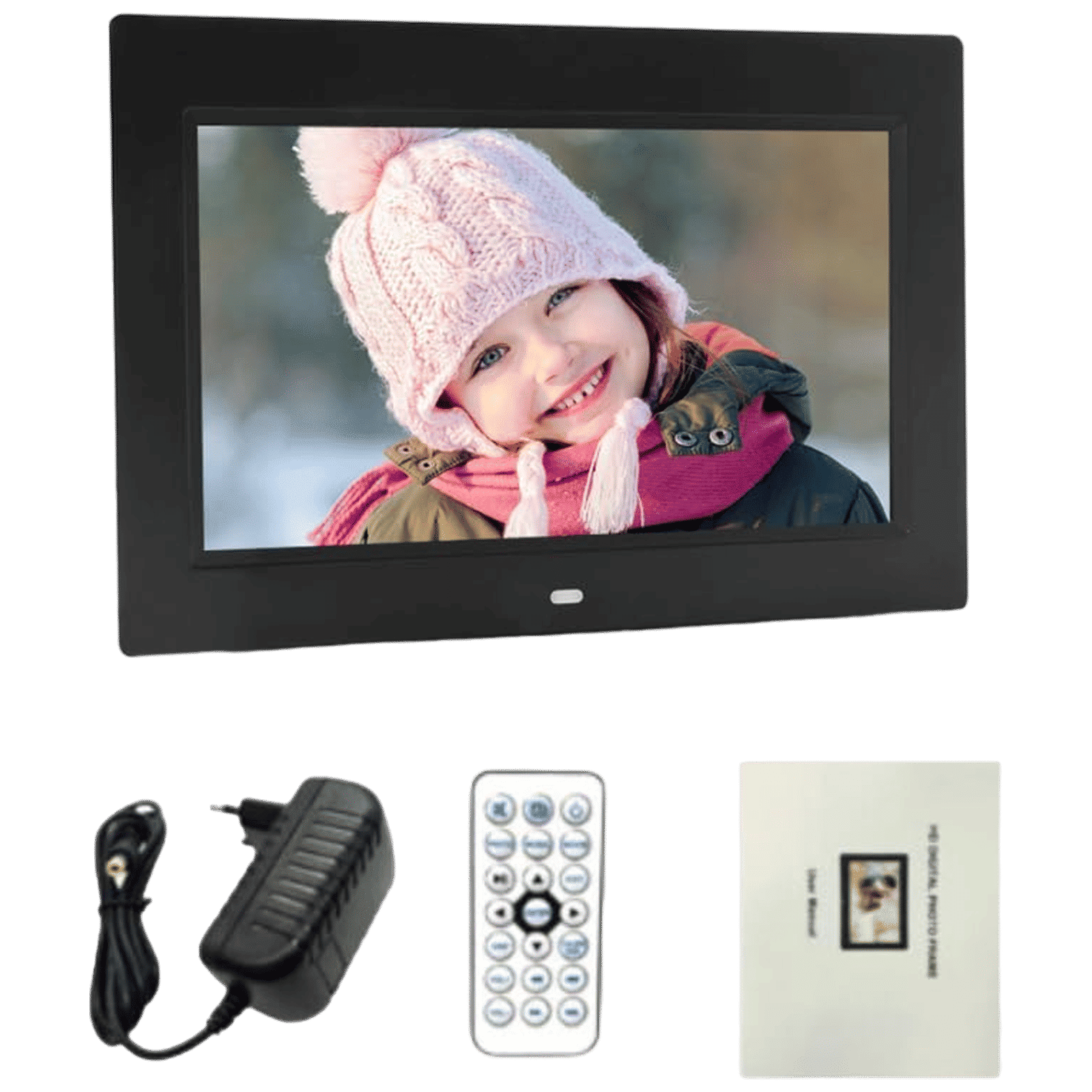 Miracle Digital 17.8cm (7 Inches) Digital Photo Frame (Stereo Speaker, MD001, Black)_1