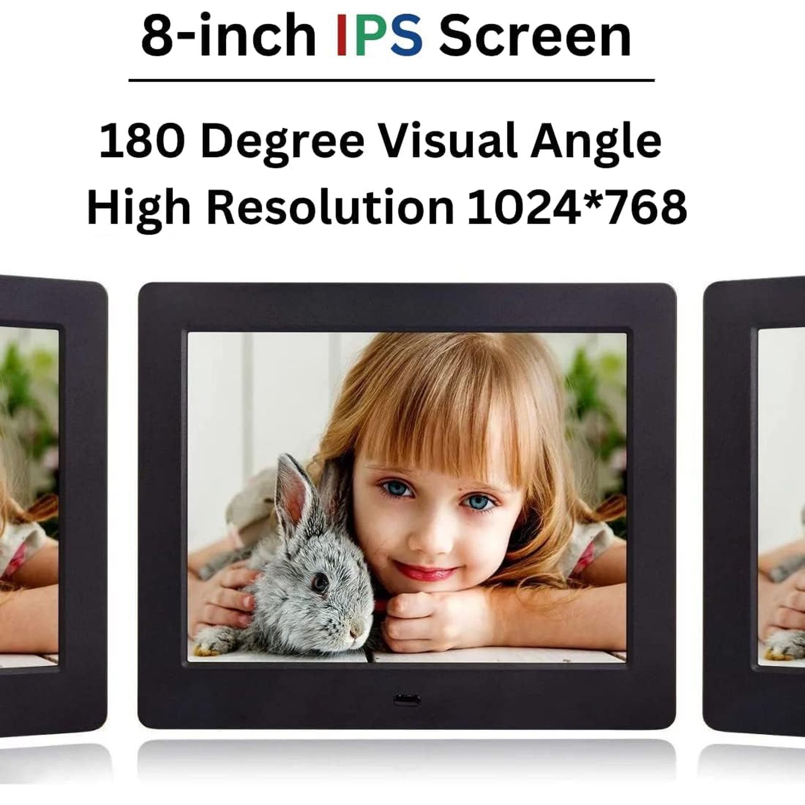 Miracle Digital 20.32cm (8 Inches) Digital Photo Frame (Stereo Speaker, MD002, Black)_4