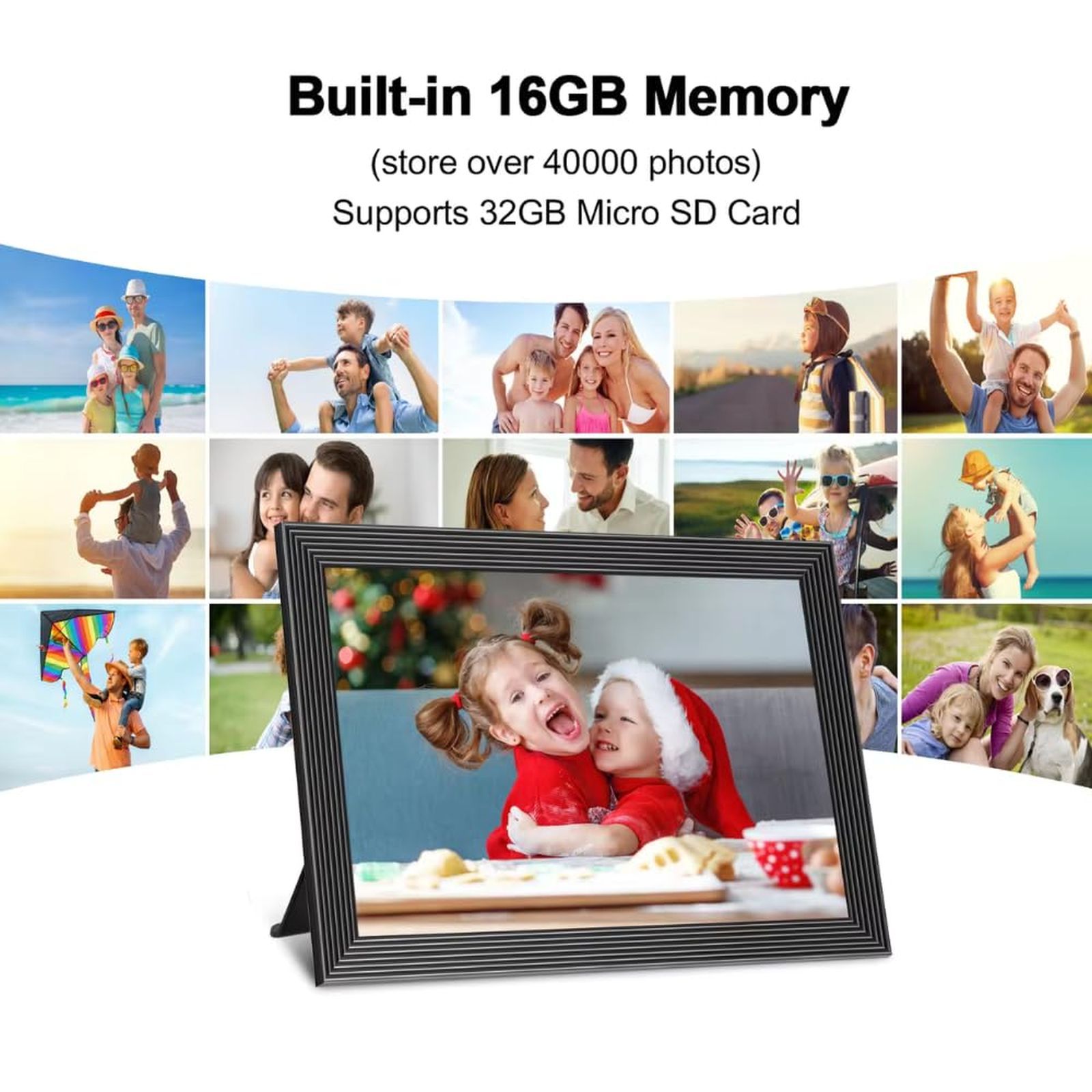 Miracle Digital 25.65cm (10.1 Inches) Wifi Digital Photo Frame (Stereo Speaker, R8188EU1, Black)_7