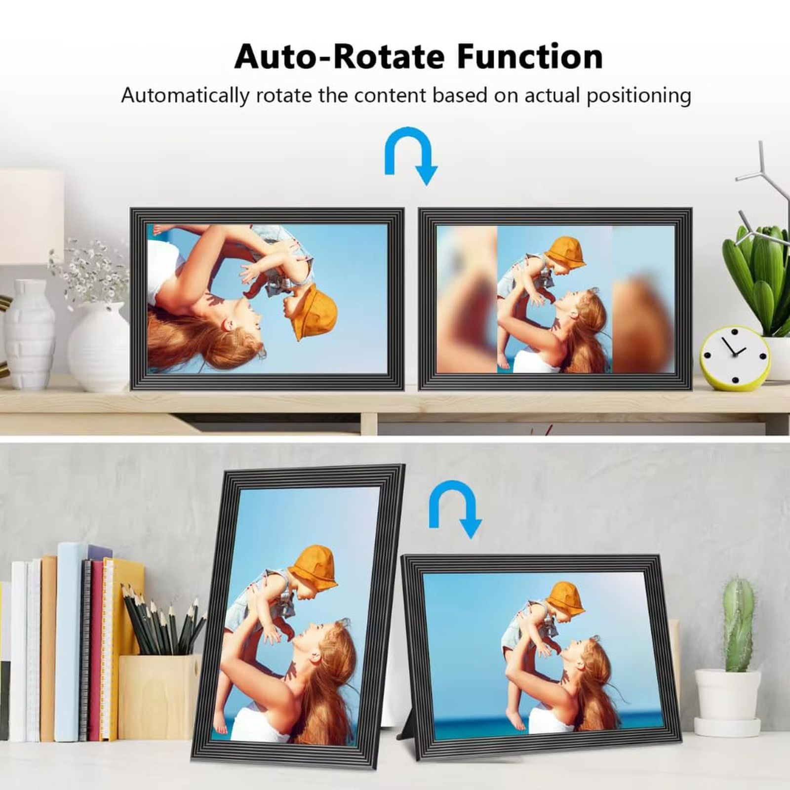 Miracle Digital 25.65cm (10.1 Inches) Wifi Digital Photo Frame (Stereo Speaker, R8188EU1, Black)_6