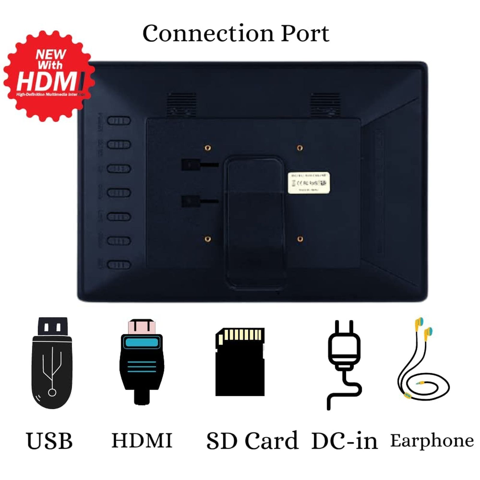 Miracle Digital 39.11cm (15.4 Inches) Digital Photo Frame (Stereo Speaker, MD005, Black)_5