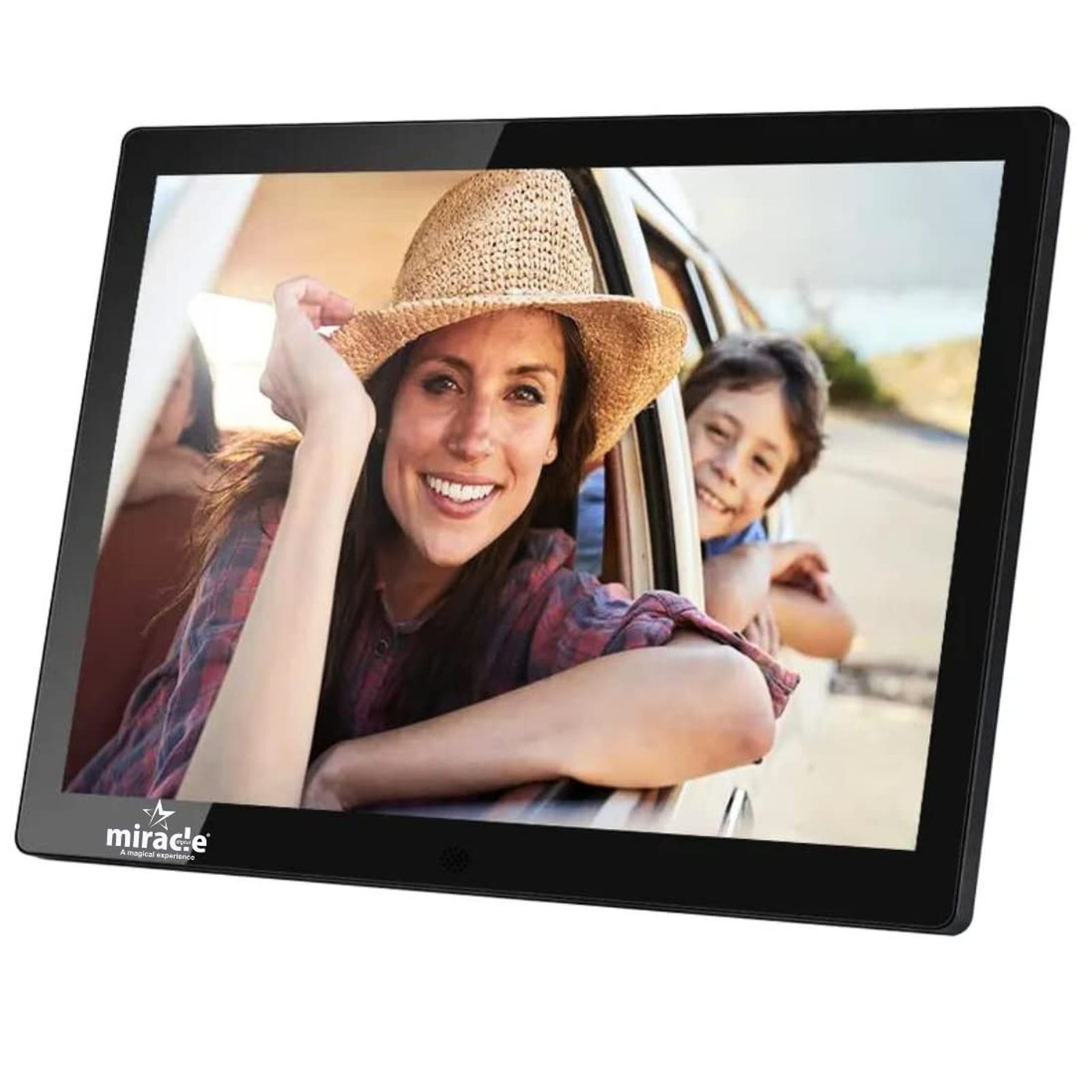 Miracle Digital 39.11cm (15.4 Inches) Digital Photo Frame (Stereo Speaker, MD005, Black)_9