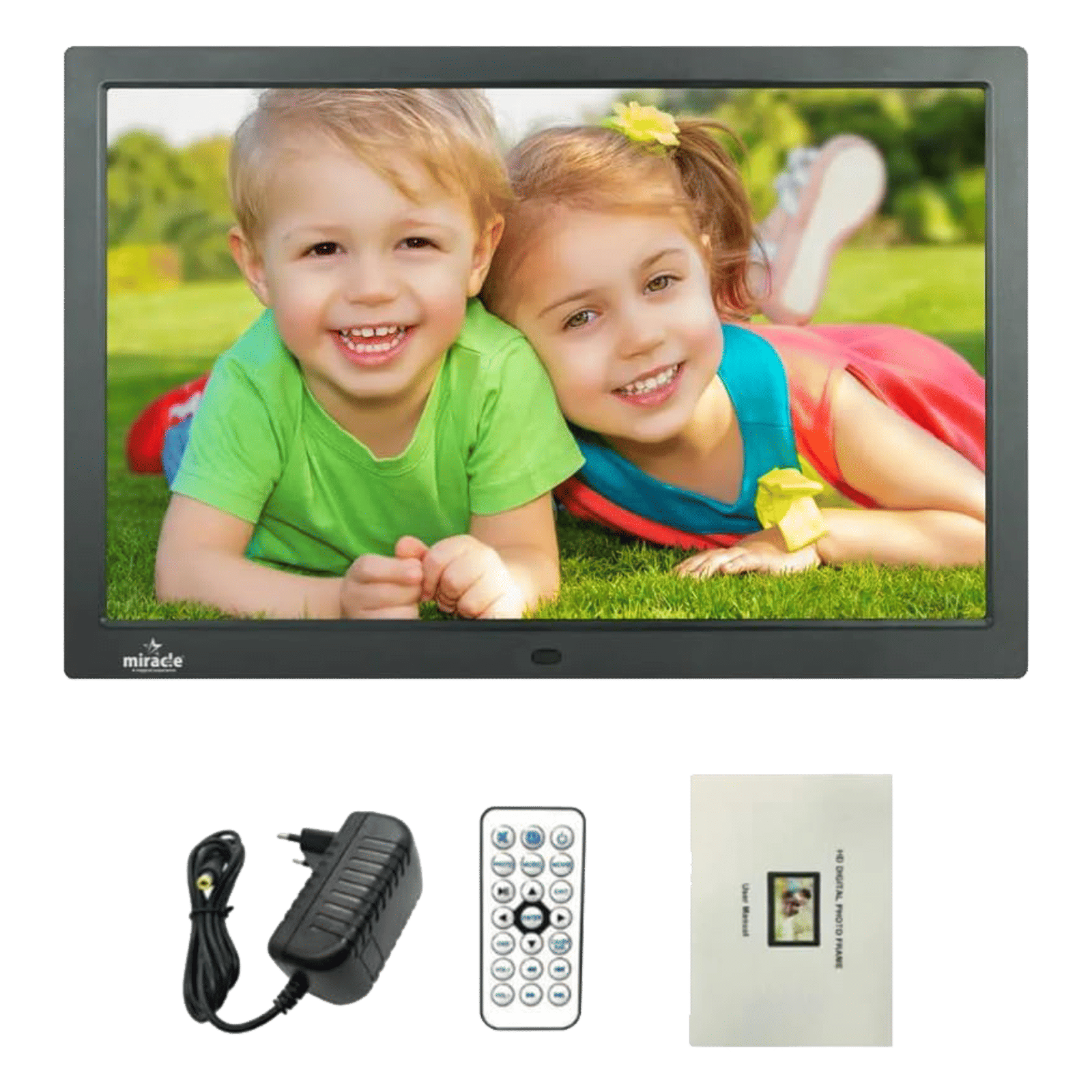 Miracle Digital 43.18cm (17 Inches) Digital Photo Frame (Stereo Speaker, MD006, Black)_1