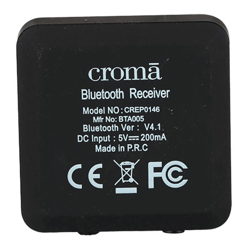 Croma Bluetooth Music Receiver (Black)_5