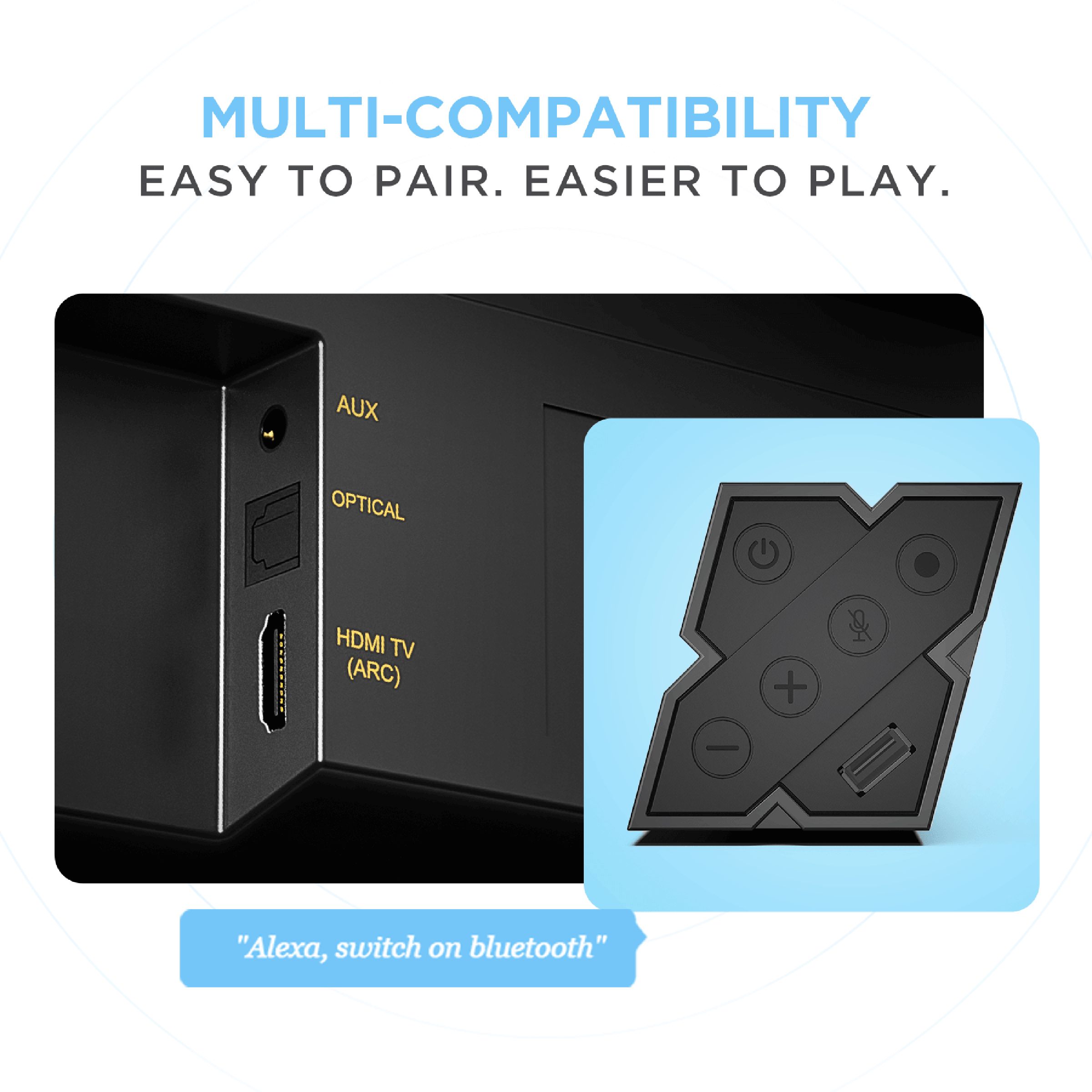 boAt Aavante Bar Aaupera 2.1 Channel 120 Watts Smart Soundbar Home Theatre (Built-In Alexa, Premium Black) boAt Aavante Bar Aaupera 2.1 Channel 120 Watts Smart Soundbar Home Theatre (Built-In Alexa, Premium Black)_7