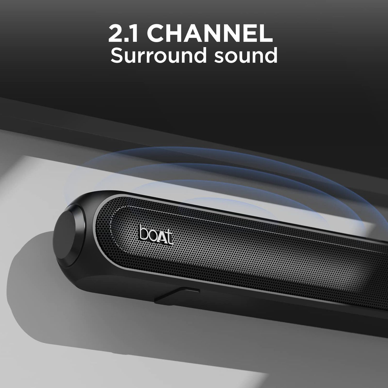 boAt Aavante Bar 1680D 120W Bluetooth Soundbar with Remote (Dolby Digital Audio, 2.1 Channel, Knight Black) boAt Aavante Bar 1680D 120W Bluetooth Soundbar with Remote (Dolby Digital Audio, 2.1 Channel, Knight Black)_7