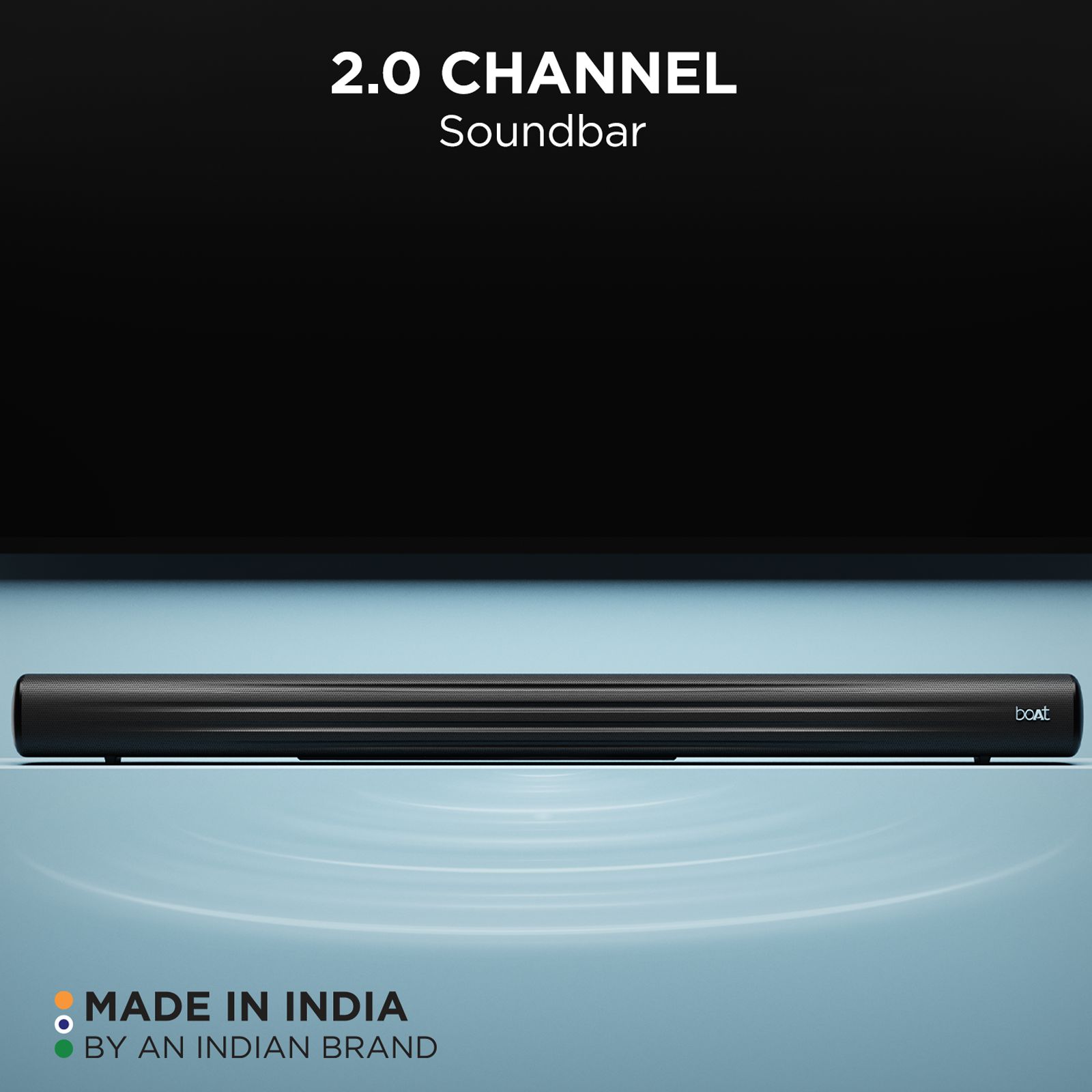 boAt Aavante Bar Rhythm 60W Bluetooth Soundbar with Remote (Multiple EQ Modes, 2.0 Channel, Black) boAt Aavante Bar Rhythm 60W Bluetooth Soundbar with Remote (Multiple EQ Modes, 2.0 Channel, Black)_4