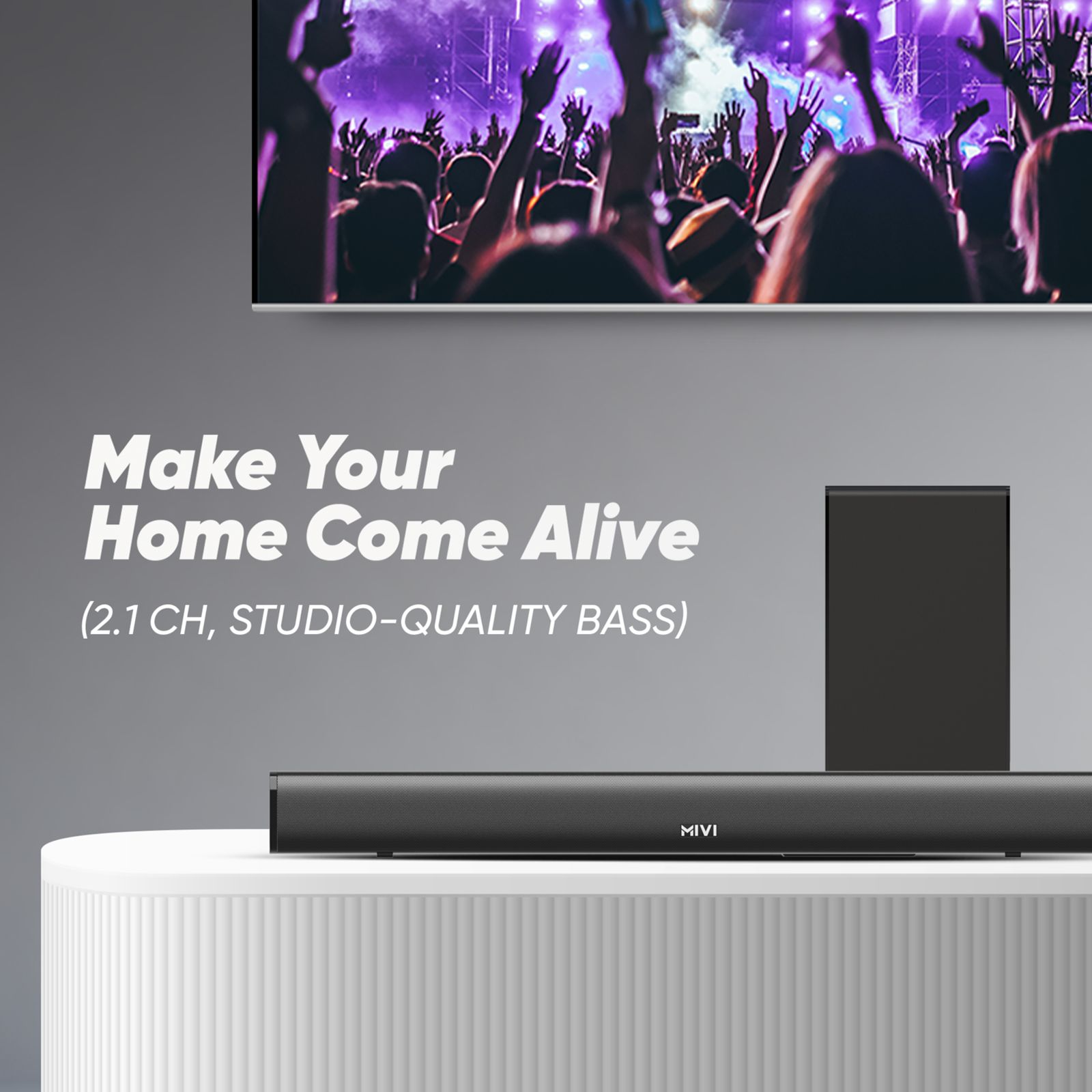 MIVI Fort R240 240W Bluetooth Soundbar with Remote (Cinematic Sound, 2.1 Channel, Black)_5