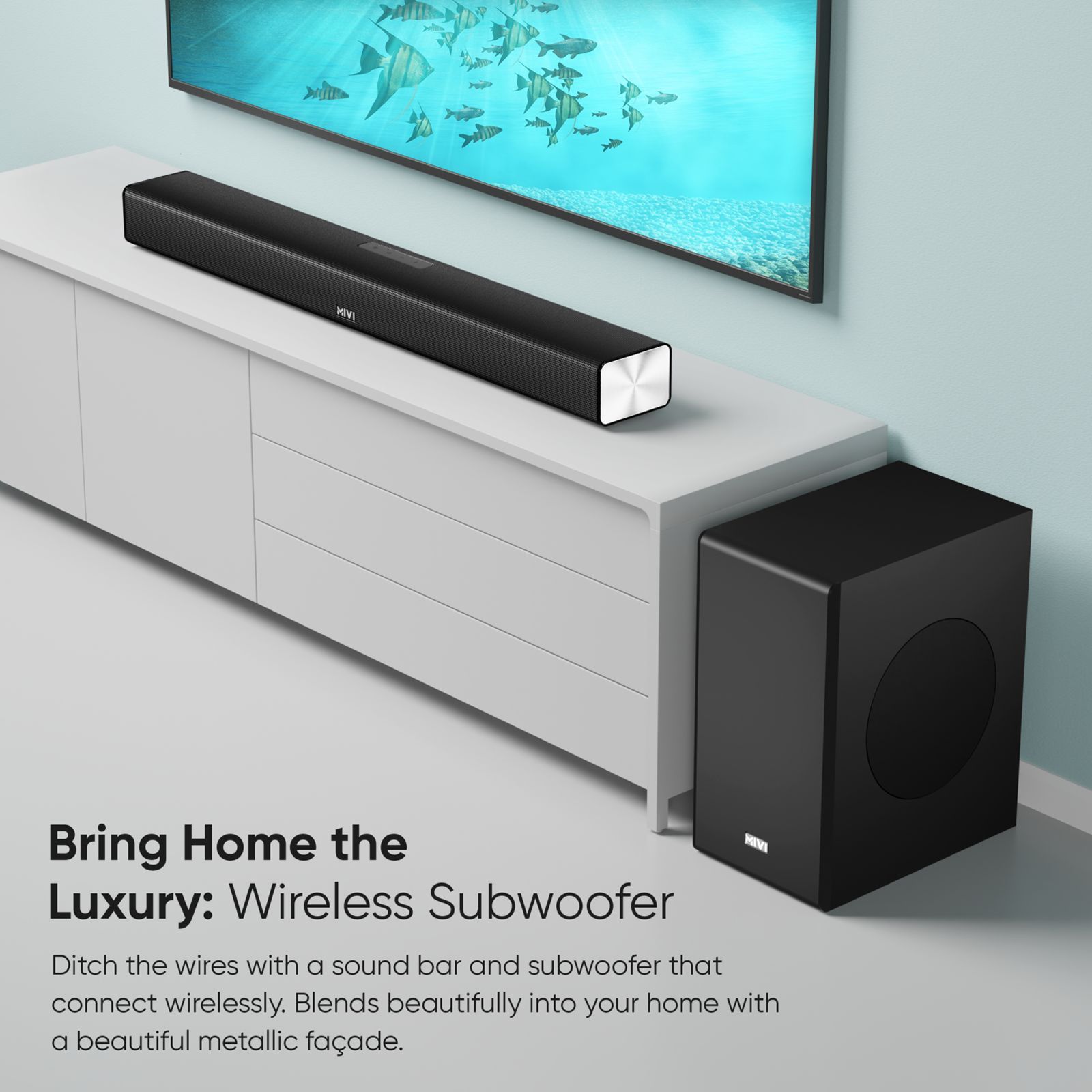 MIVI Fort R320 320W Bluetooth Soundbar with Remote (Cinematic Surround Sound, 2.1 Channel, Black)_6