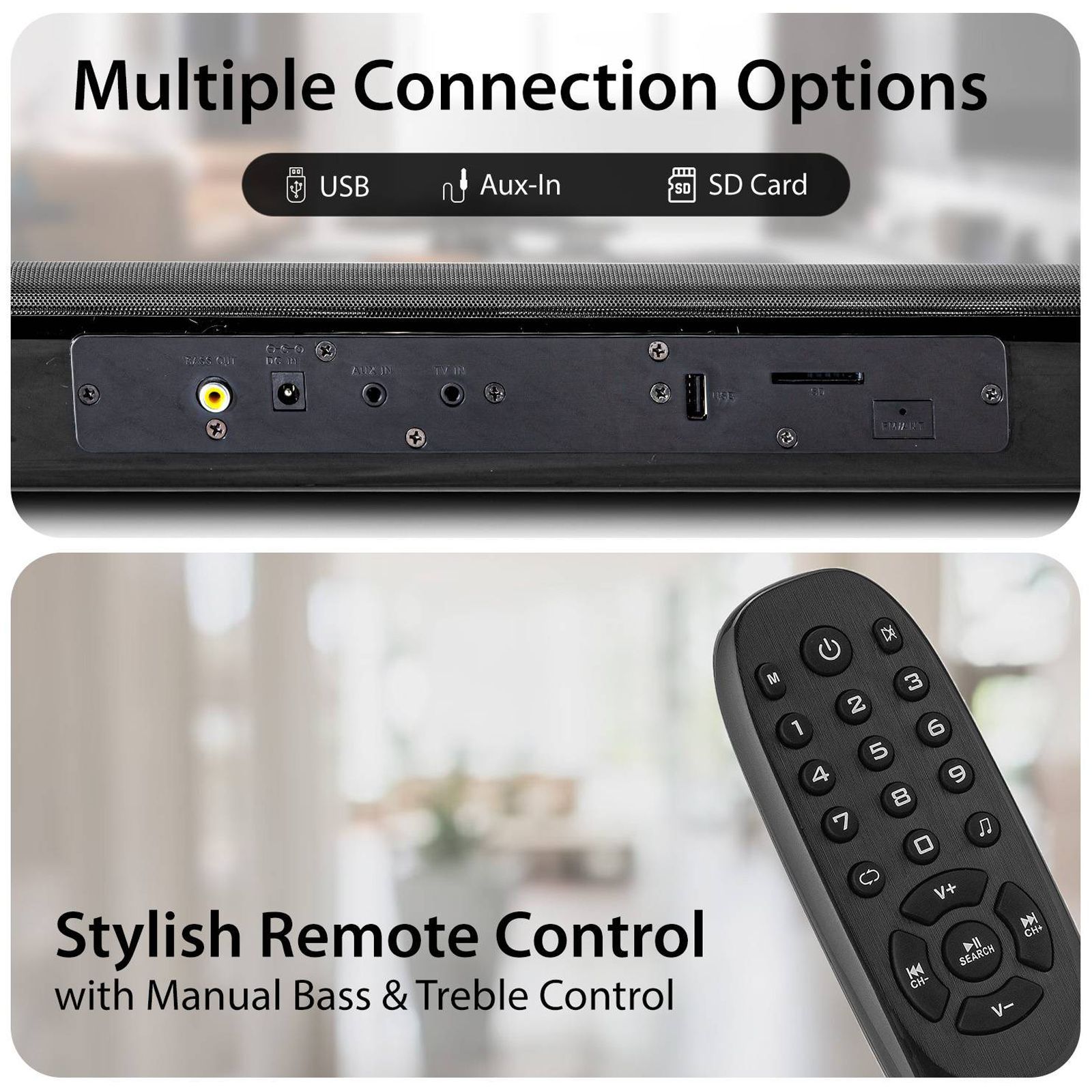 Blaupunkt SBW75 75W Bluetooth Soundbar with Remote (Equalizer Mode, 2.1 Channel, Black)_4