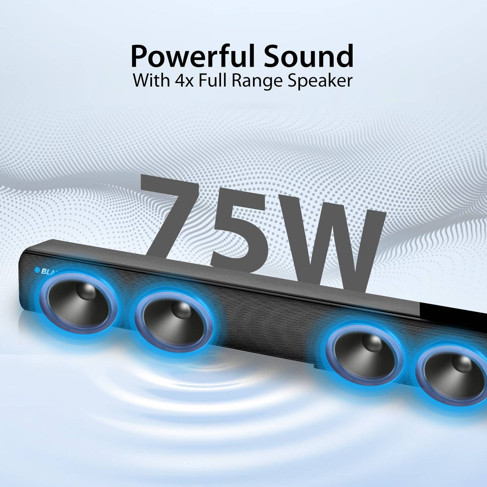 Blaupunkt SBW75 75W Bluetooth Soundbar with Remote (Equalizer Mode, 2.1 Channel, Black)_5